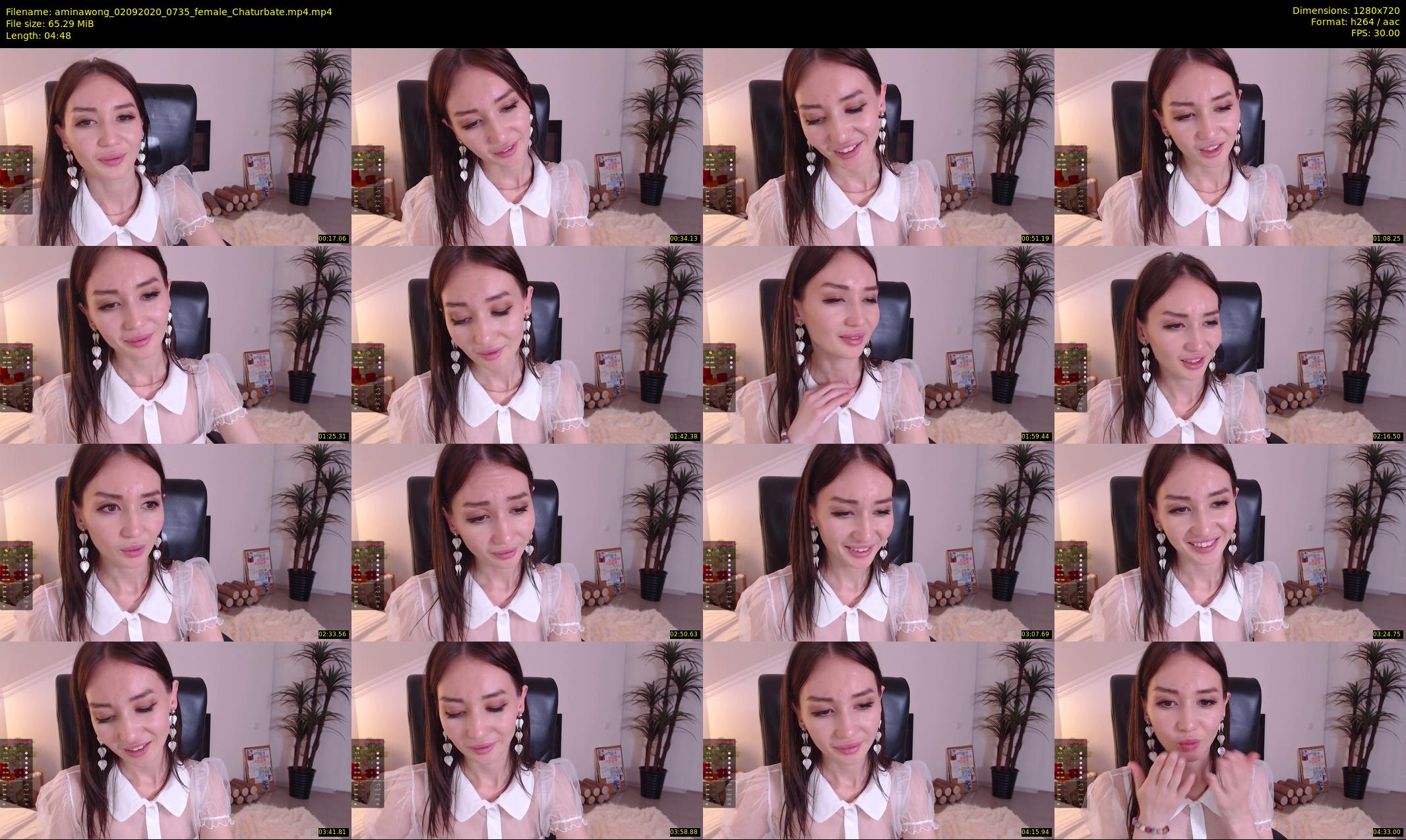 aminawong — 5 minute Chaturbate female cam show recording, 720p, Sep 2, 2020