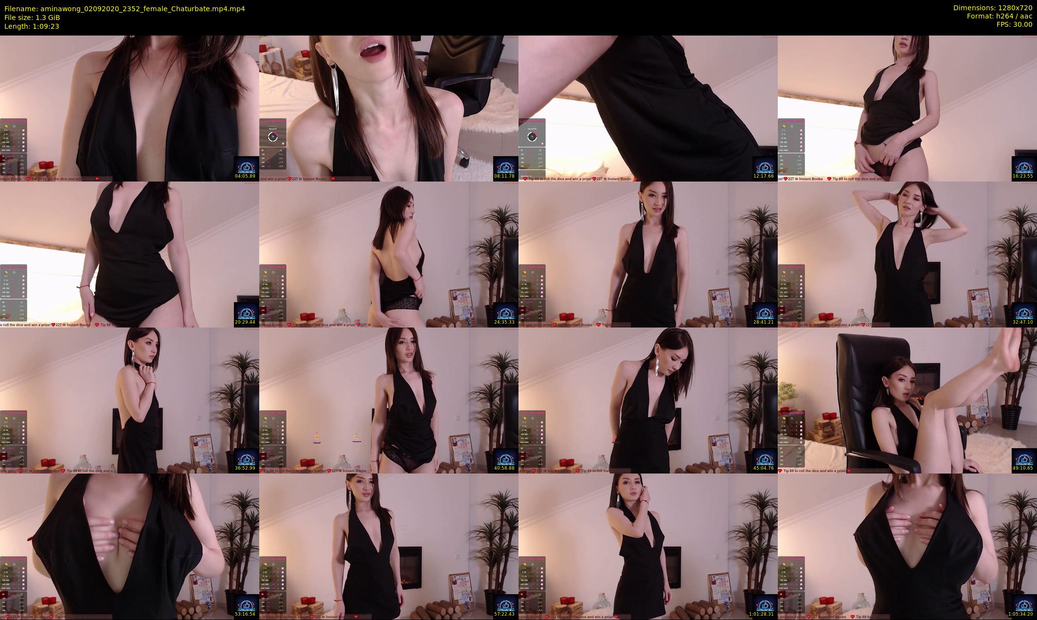 aminawong — 70 minute Chaturbate female cam show recording, 720p, Sep 2, 2020
