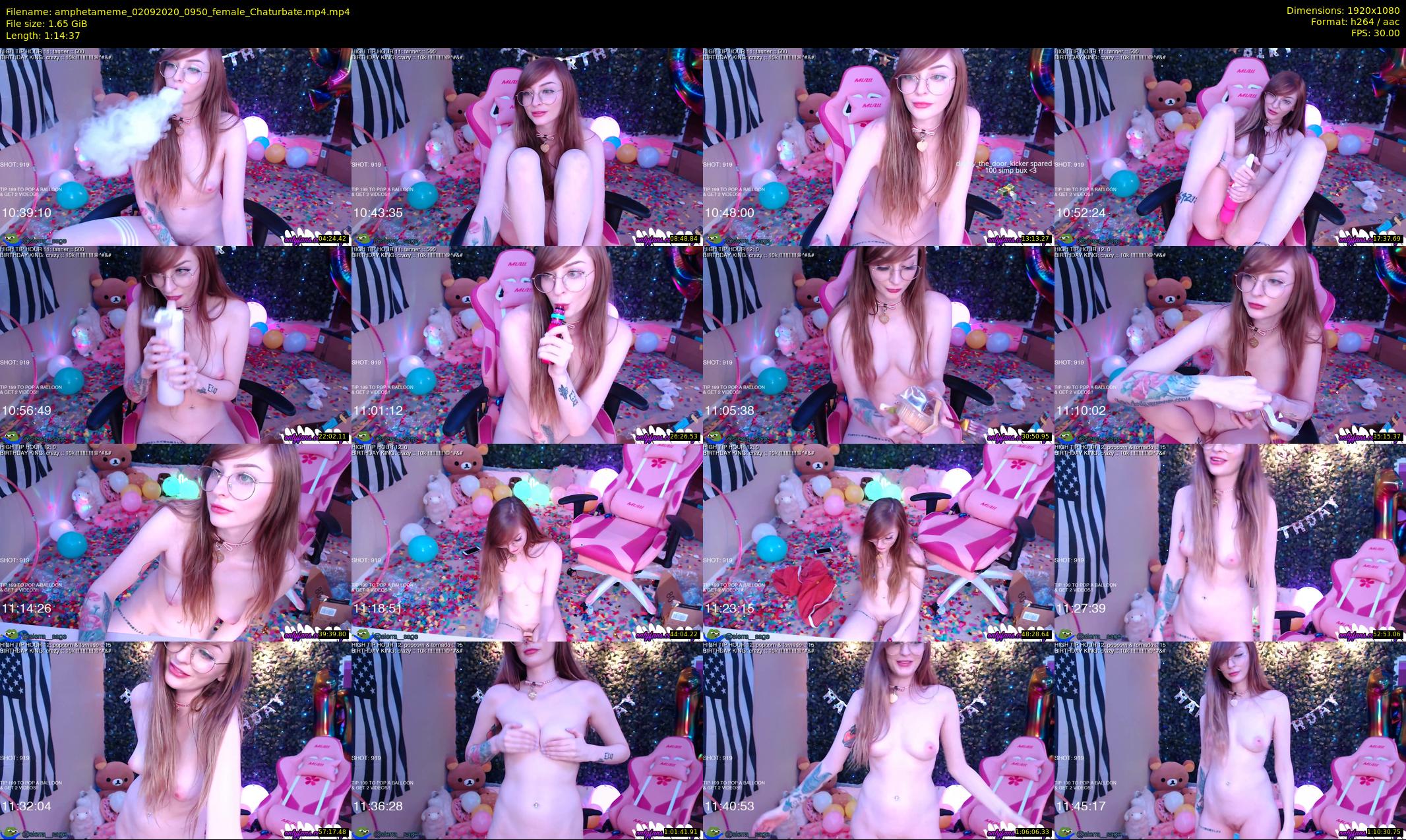 amphetameme — 75 minute Chaturbate female cam show recording, 1080p, Sep 2, 2020