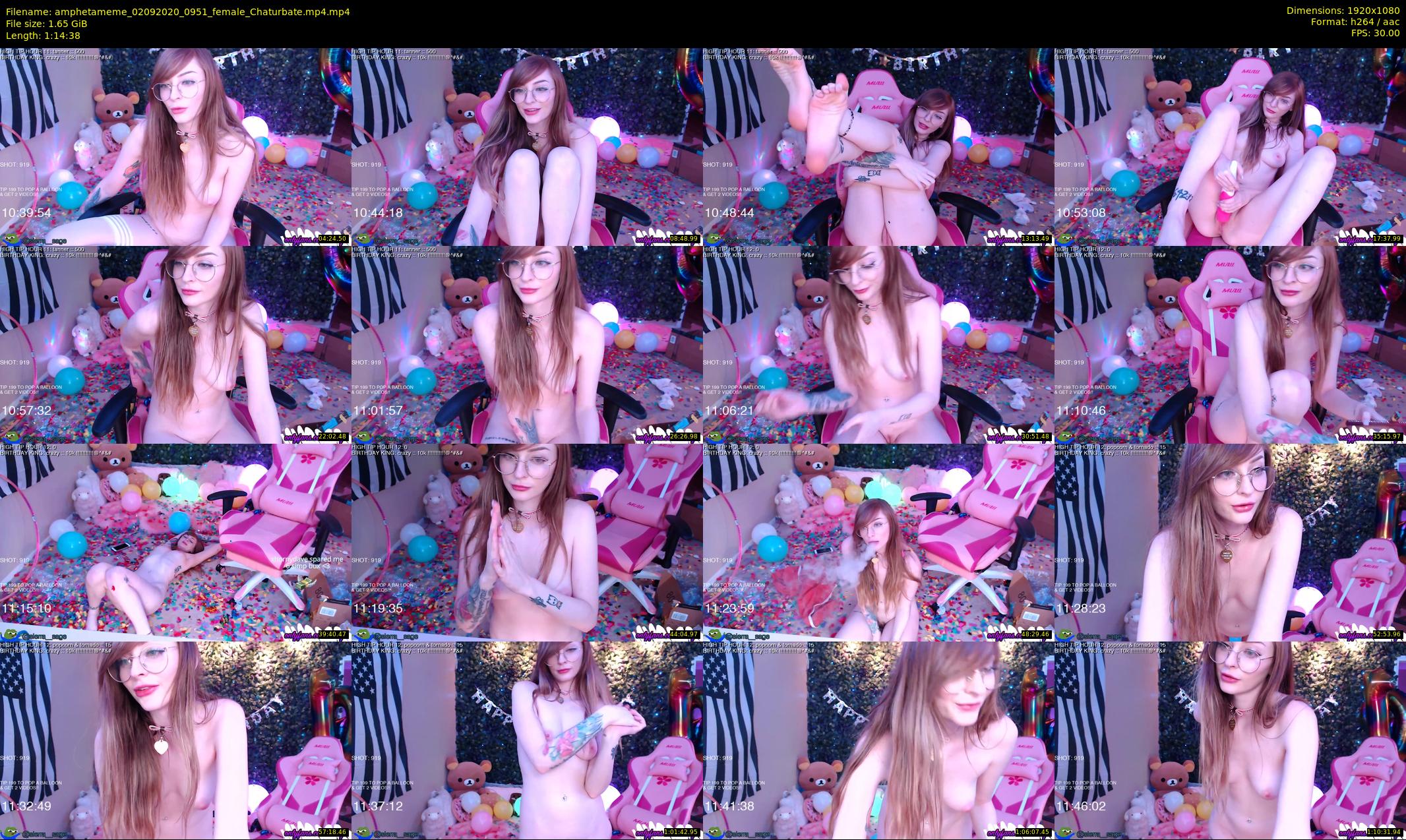 amphetameme — 75 minute Chaturbate female cam show recording, 1080p, Sep 2, 2020