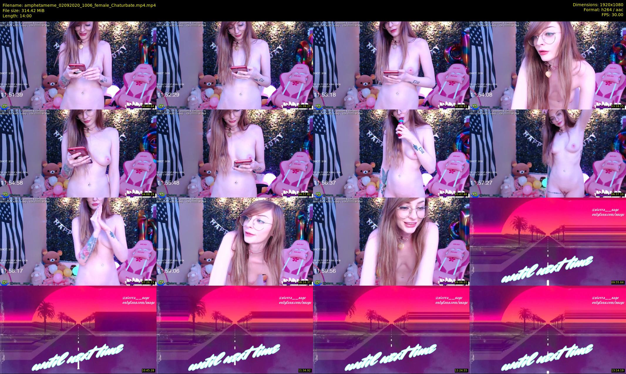 amphetameme — 14 minute Chaturbate female cam show recording, 1080p, Sep 2, 2020