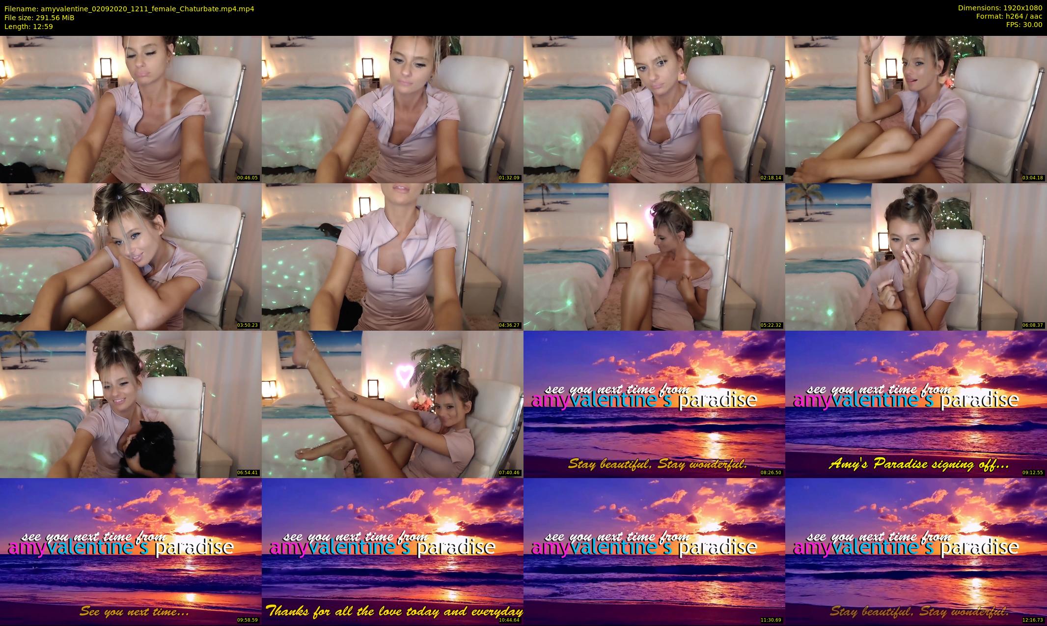 amyvalentine — 13 minute Chaturbate female cam show recording, 1080p, Sep 2, 2020