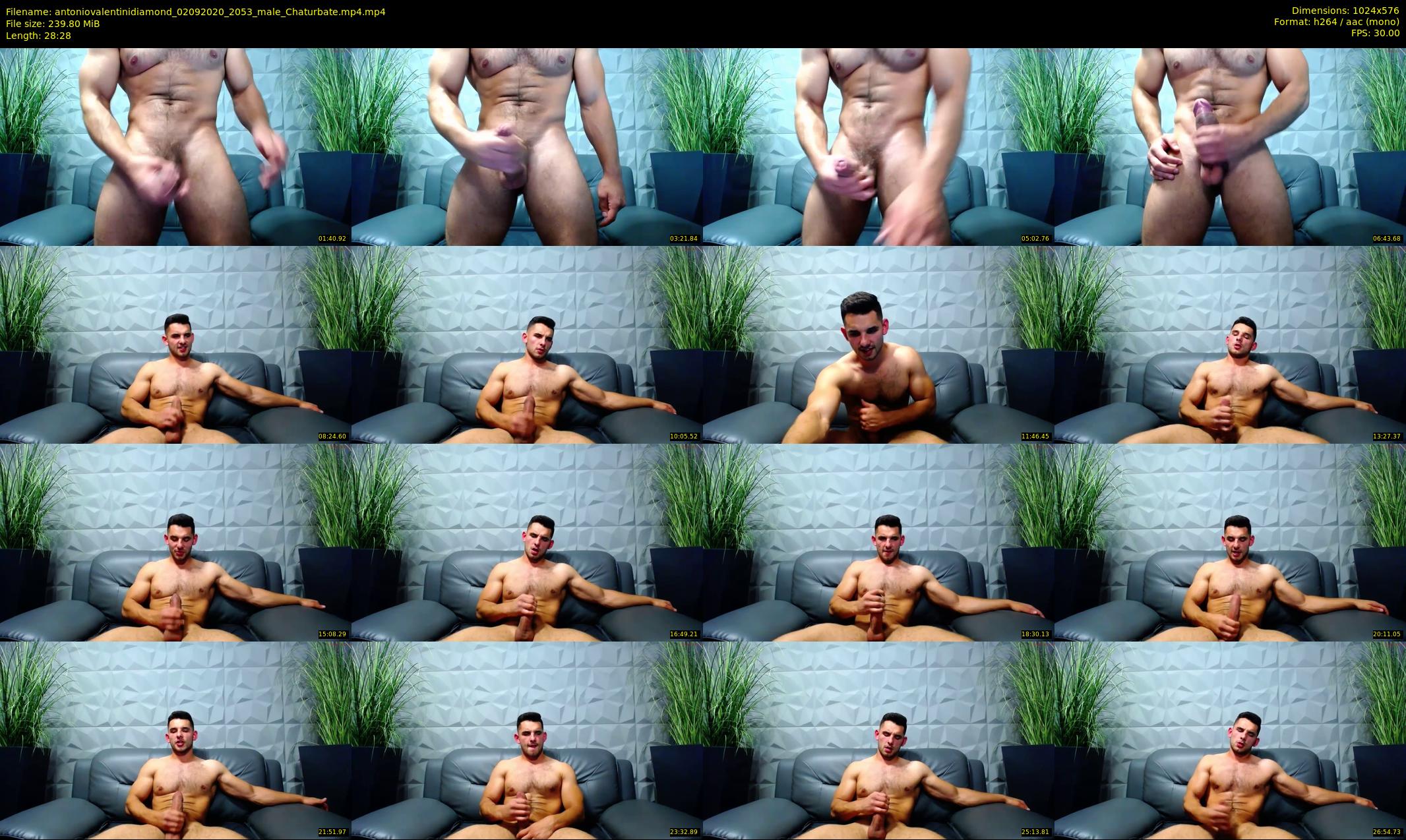 antoniovalentinidiamond — 29 minute Chaturbate male cam show recording, 480p, Sep 2, 2020