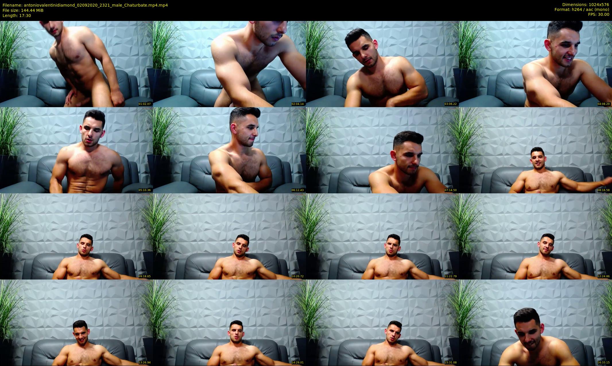 antoniovalentinidiamond — 18 minute Chaturbate male cam show recording, 480p, Sep 2, 2020