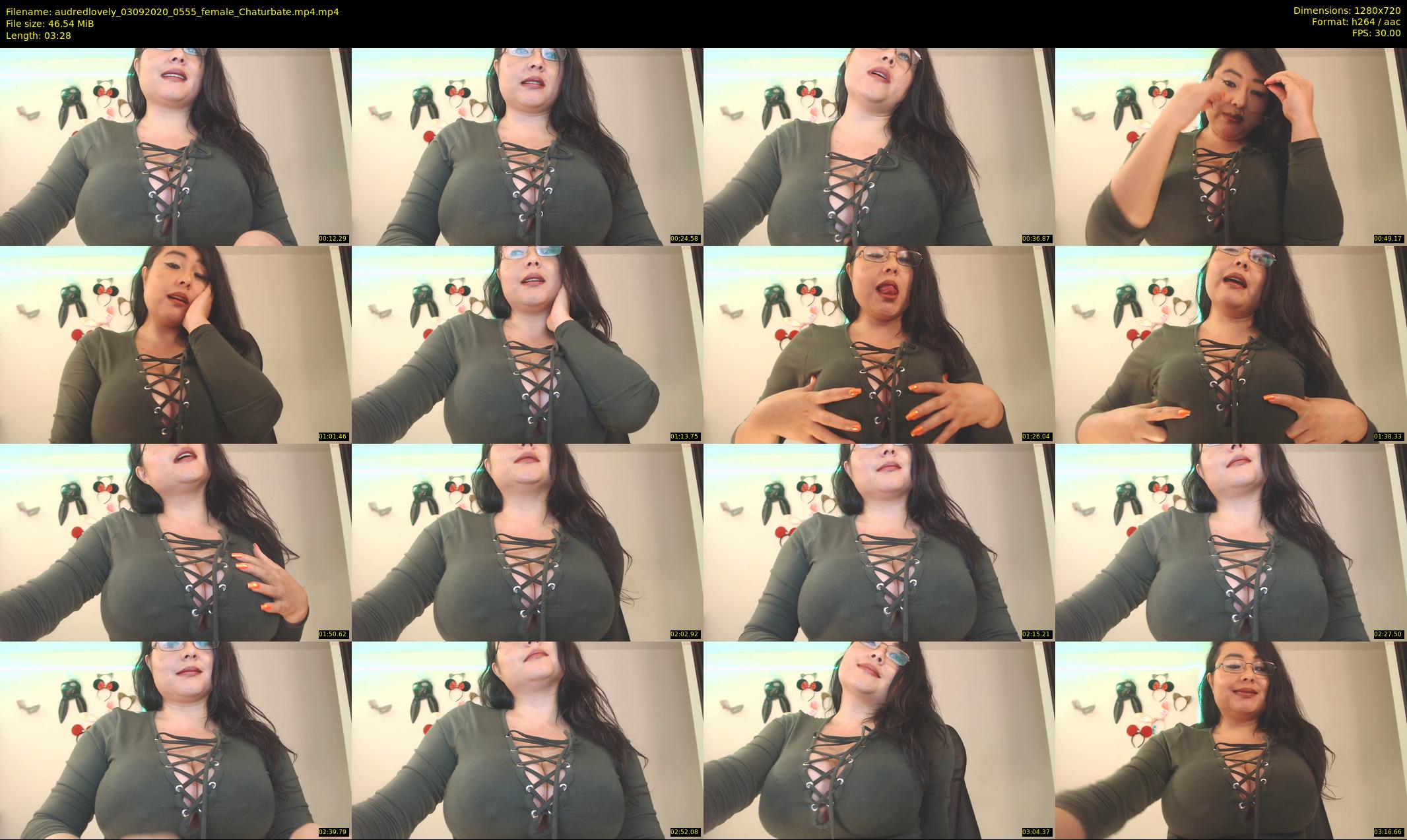 audredlovely — 4 minute Chaturbate female cam show recording, 720p, Sep 3, 2020