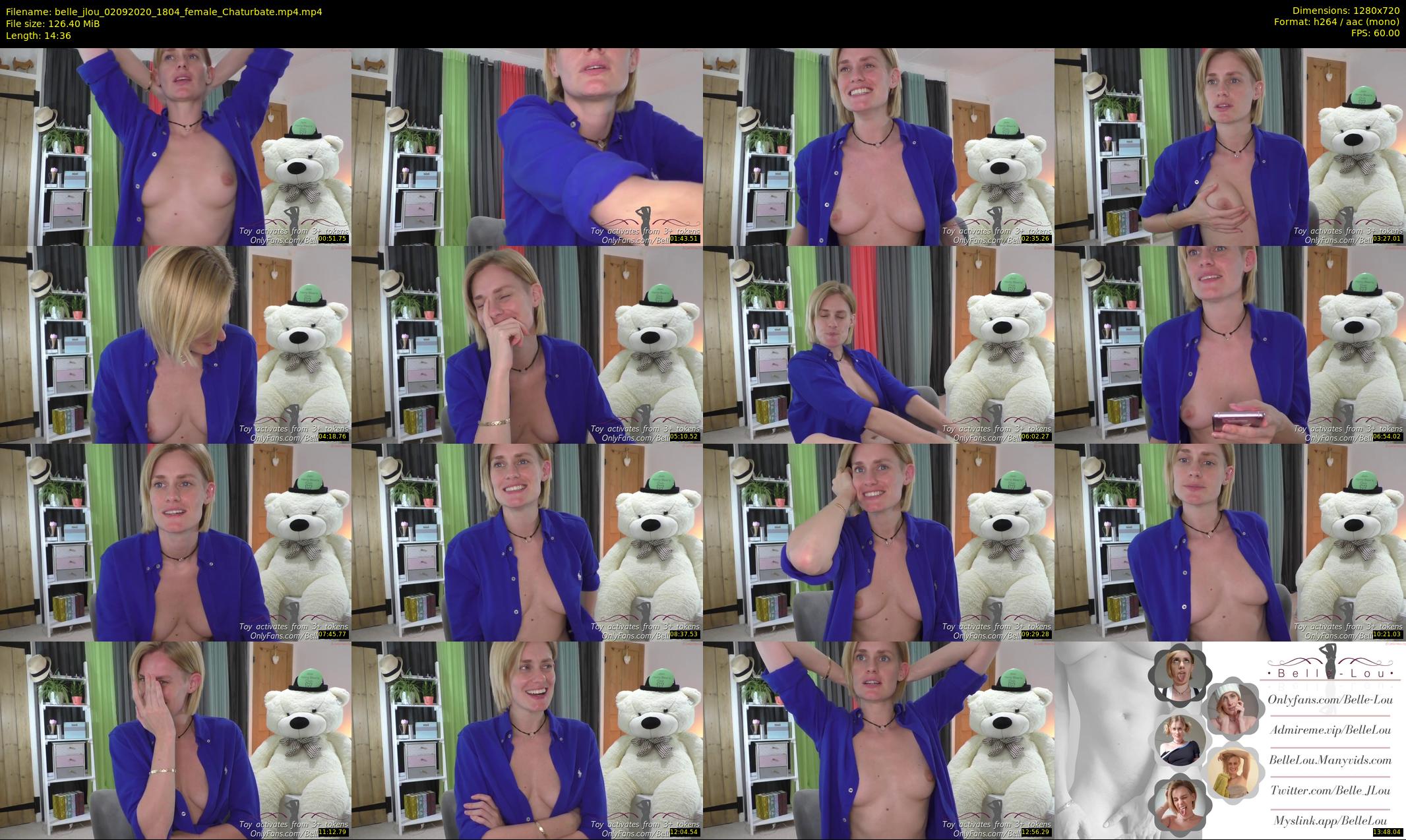 belle_jlou — 15 minute Chaturbate female cam show recording, 720p, Sep 2, 2020