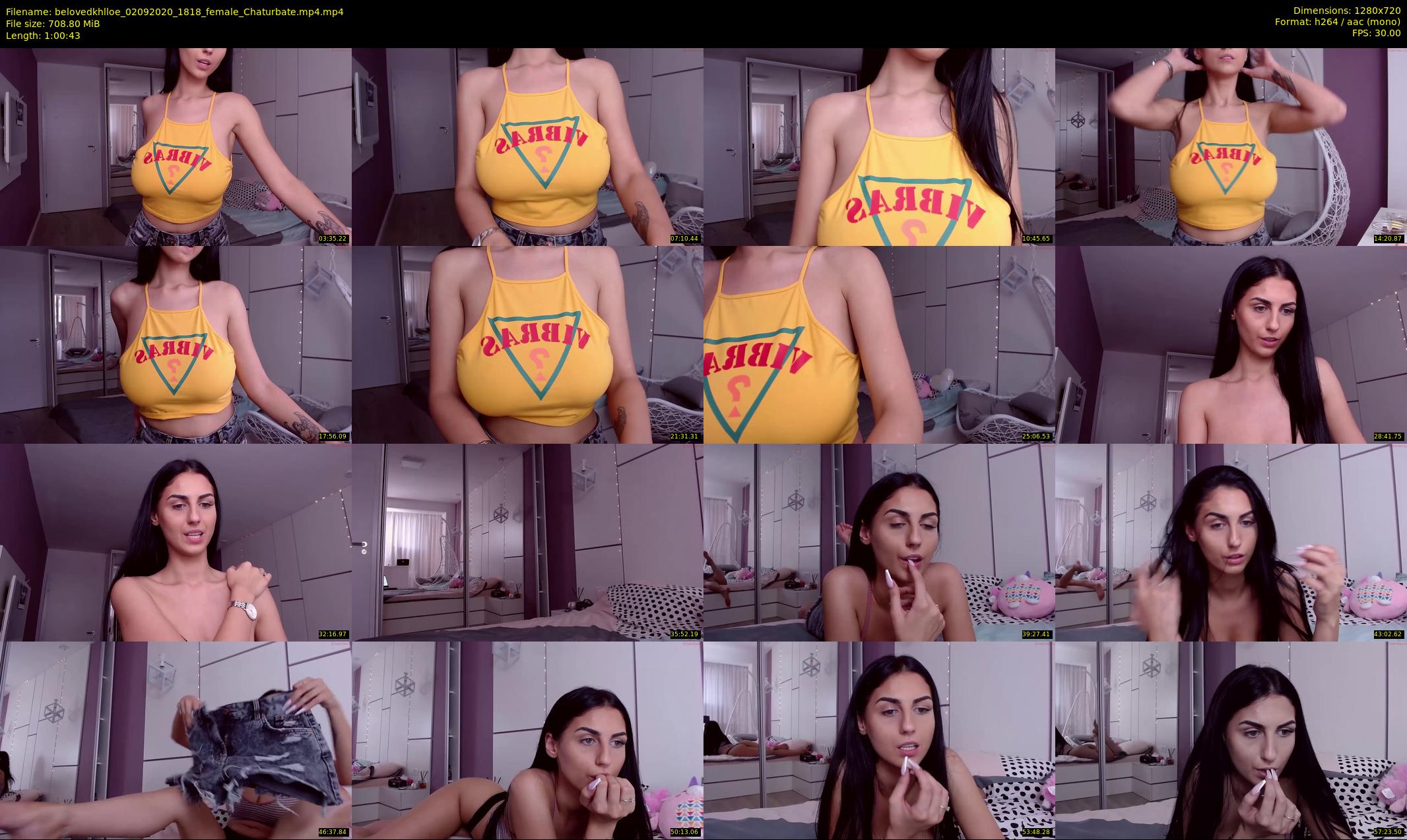 belovedkhlloe — 61 minute Chaturbate female cam show recording, 720p, Sep 2, 2020