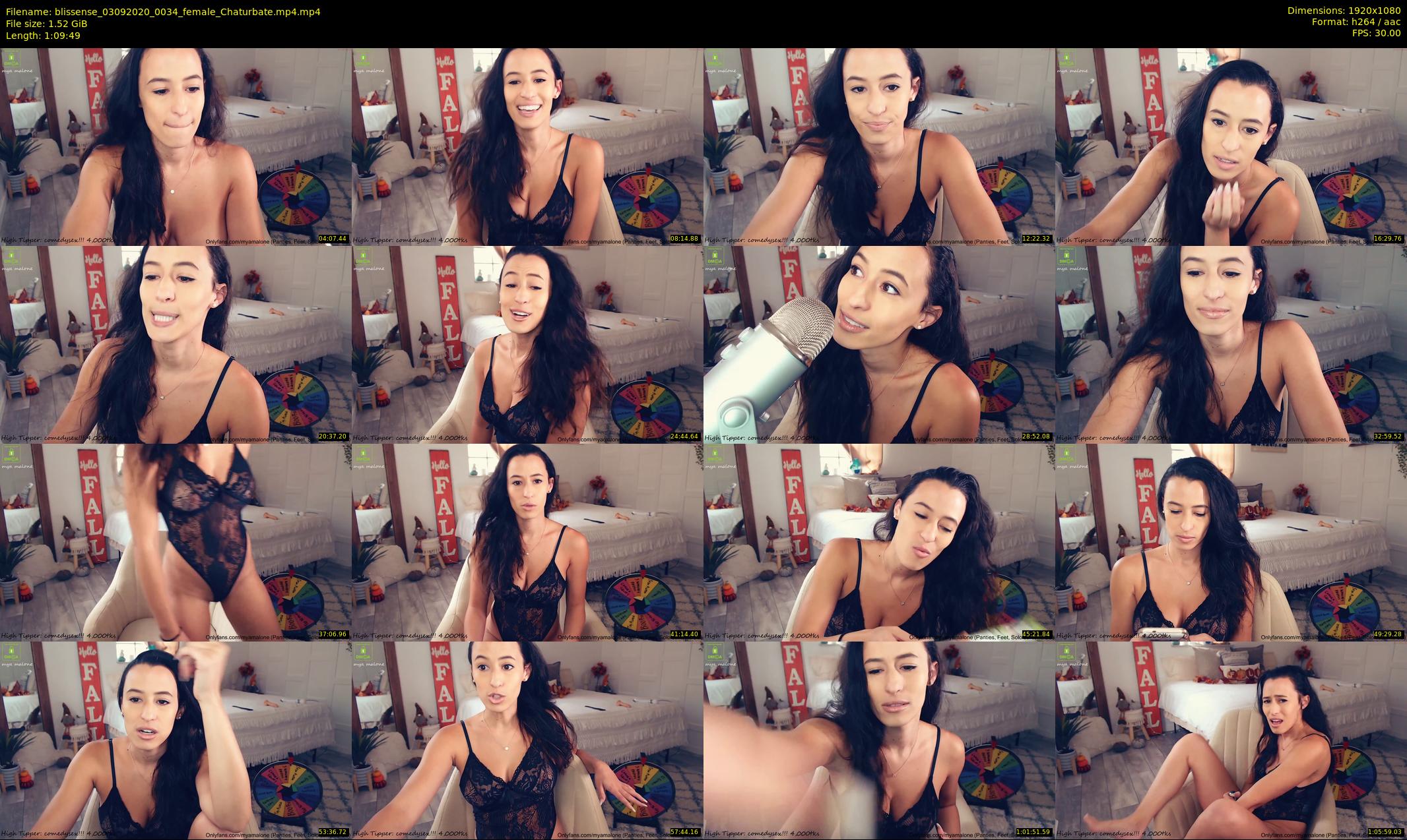 blissense — 70 minute Chaturbate female cam show recording, 1080p, Sep 3, 2020