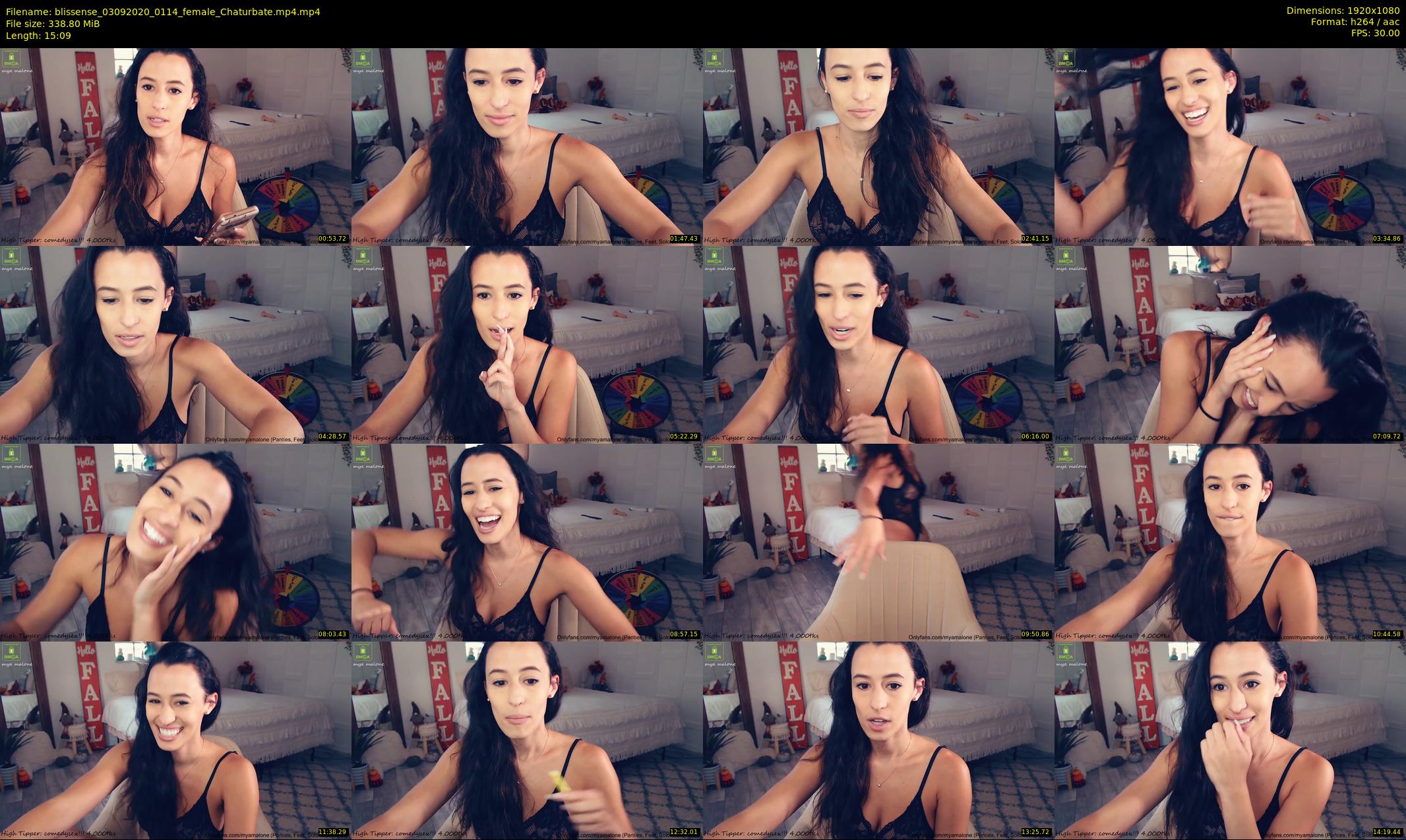 blissense — 16 minute Chaturbate female cam show recording, 1080p, Sep 3, 2020