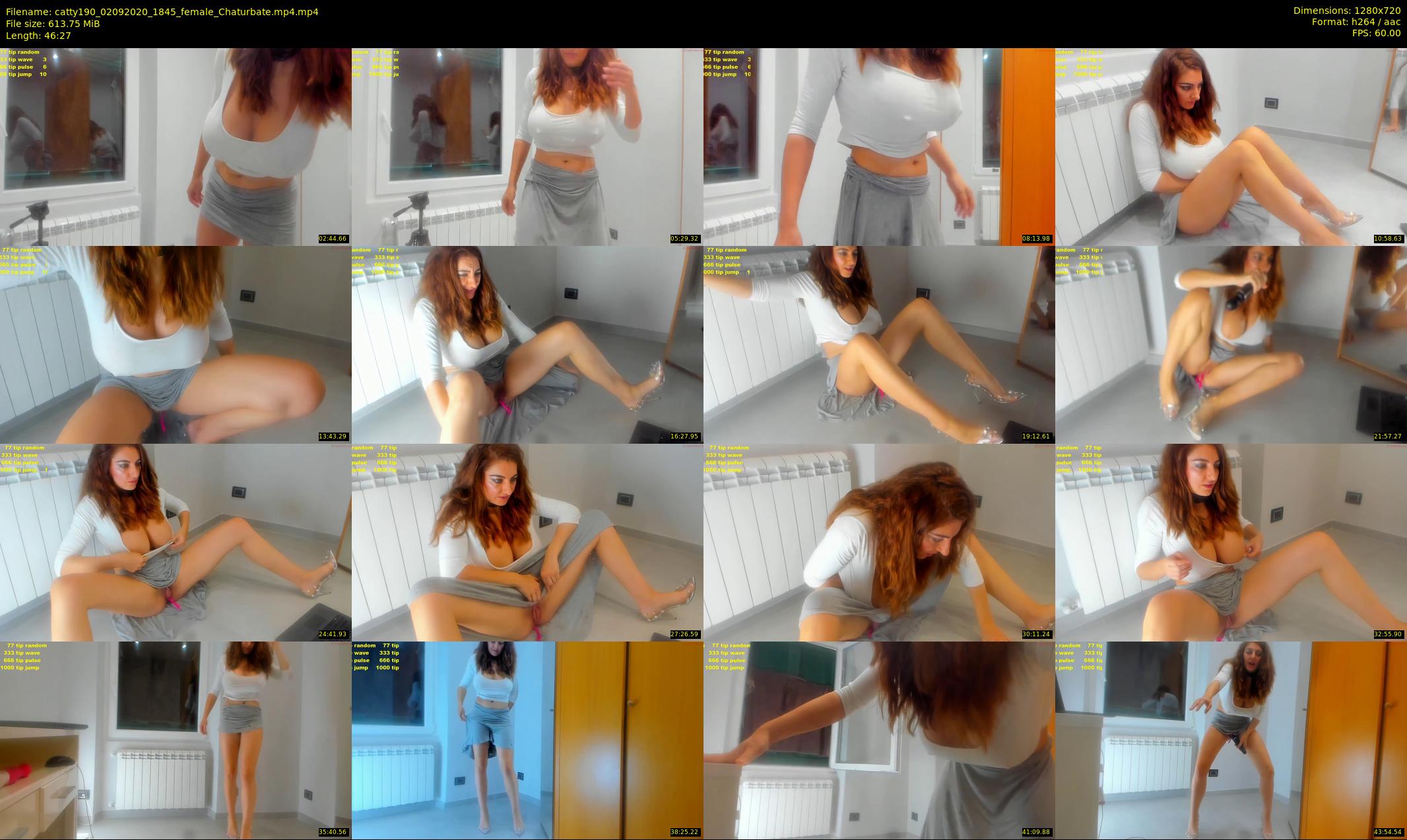 catty190 — 47 minute Chaturbate female cam show recording, 720p, Sep 2, 2020