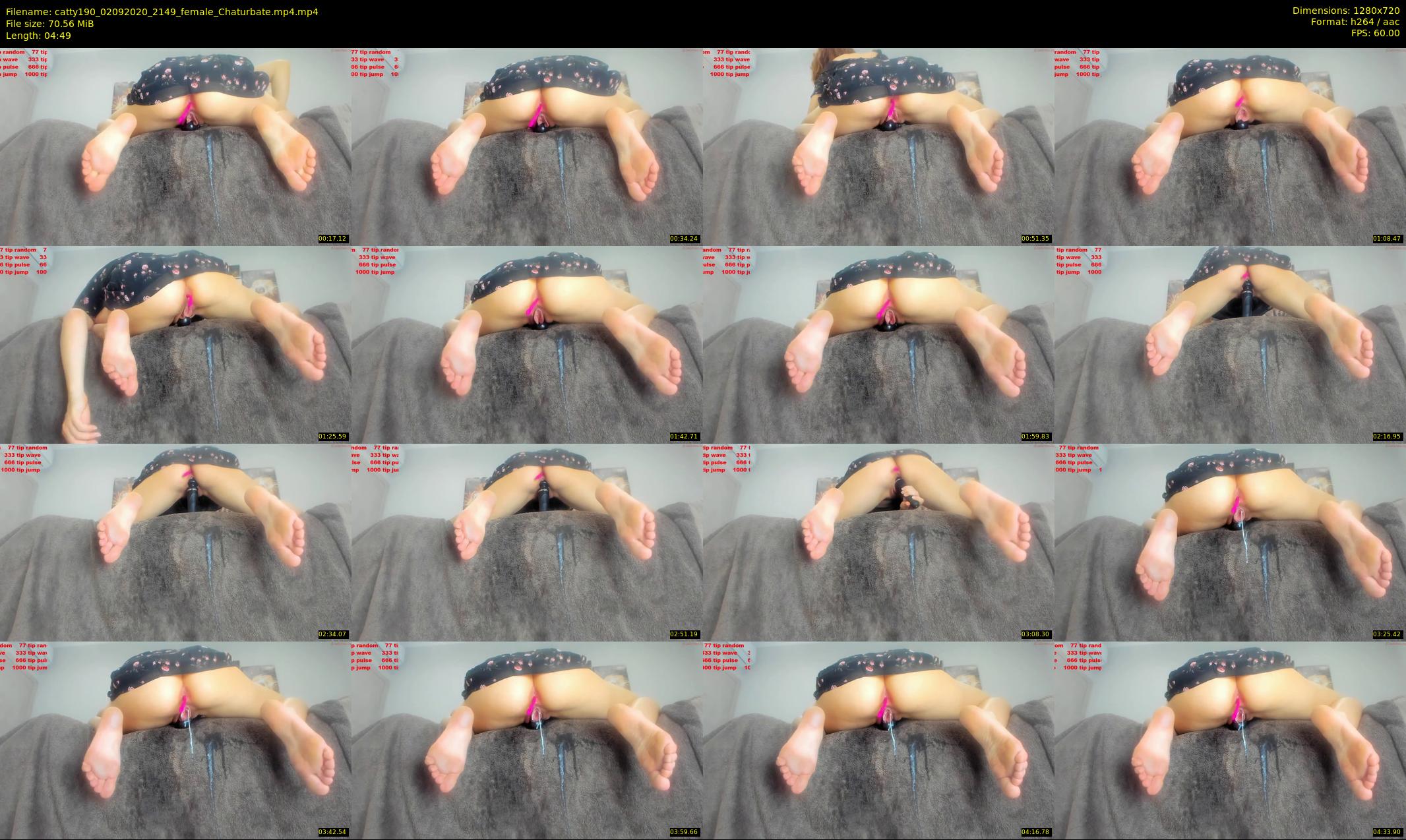 catty190 — 5 minute Chaturbate female cam show recording, 720p, Sep 2, 2020