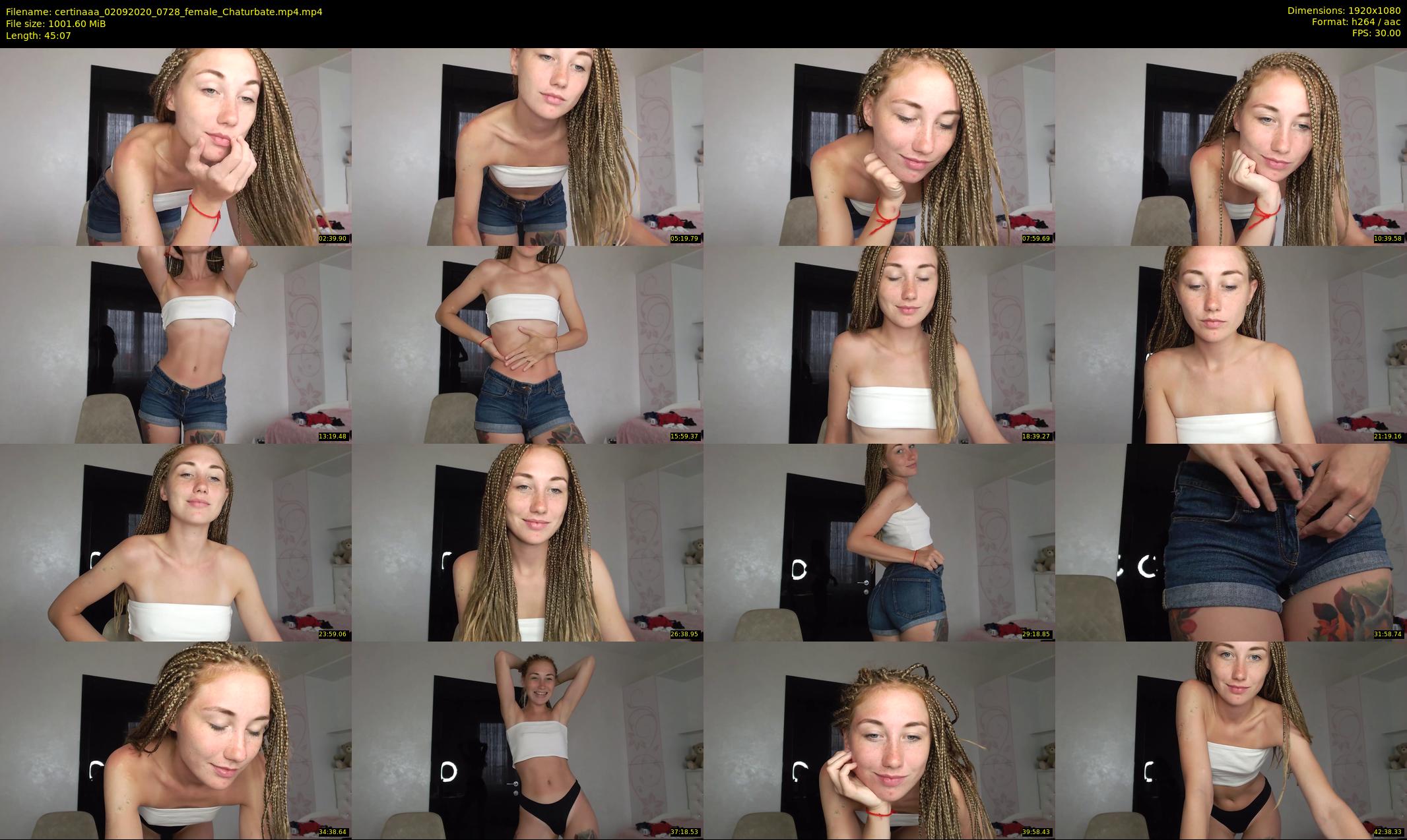 certinaaa — 46 minute Chaturbate female cam show recording, 1080p, Sep 2, 2020