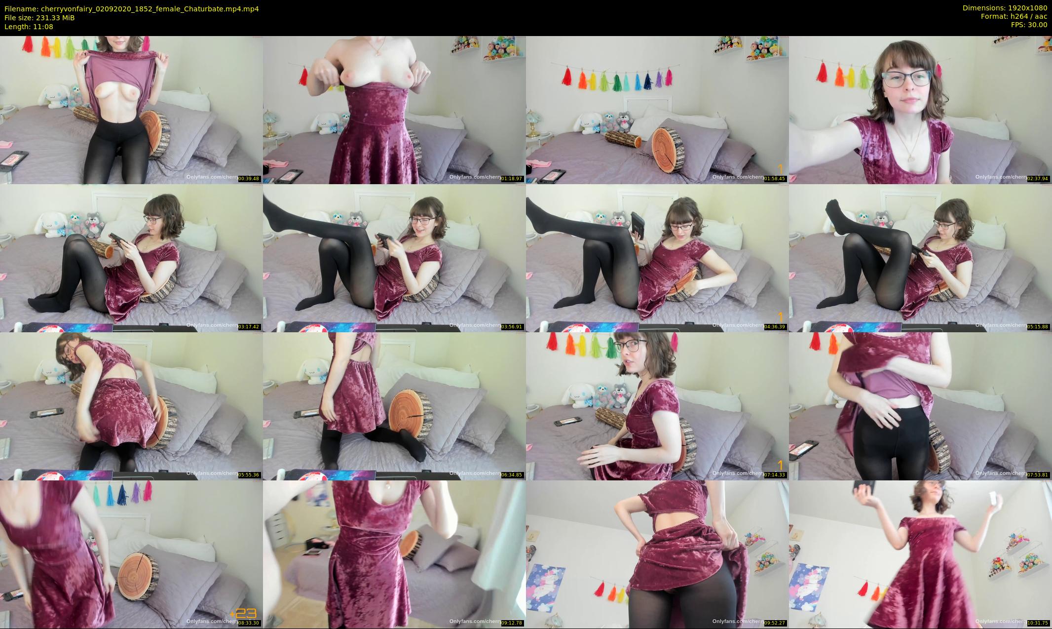 cherryvonfairy — 12 minute Chaturbate female cam show recording, 1080p, Sep 2, 2020