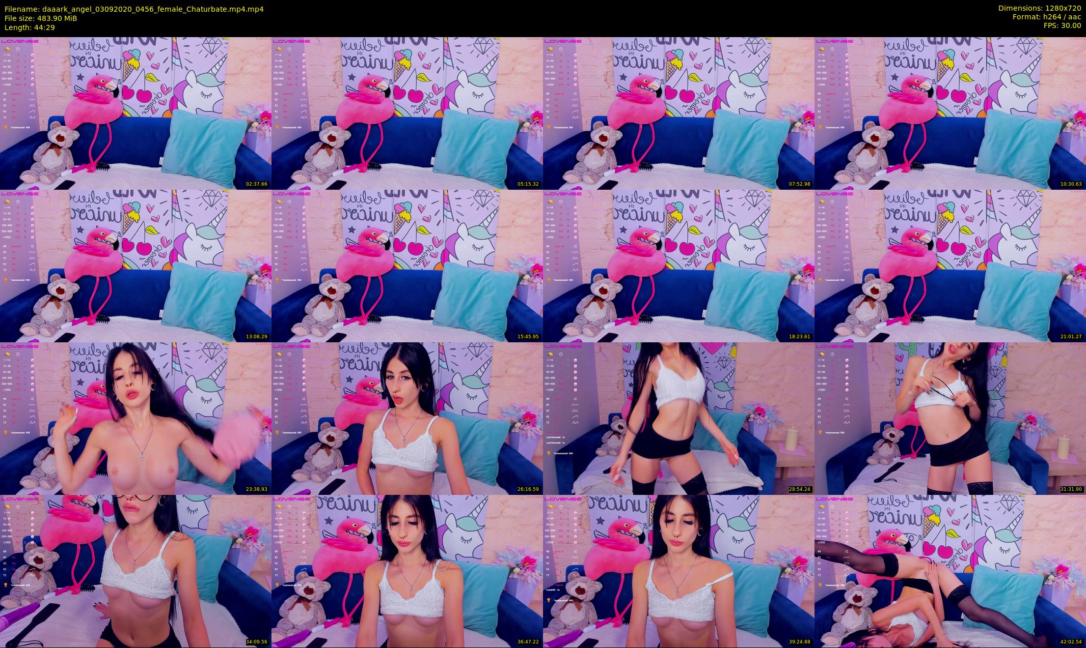 daaark_angel — 45 minute Chaturbate female cam show recording, 720p, Sep 3, 2020