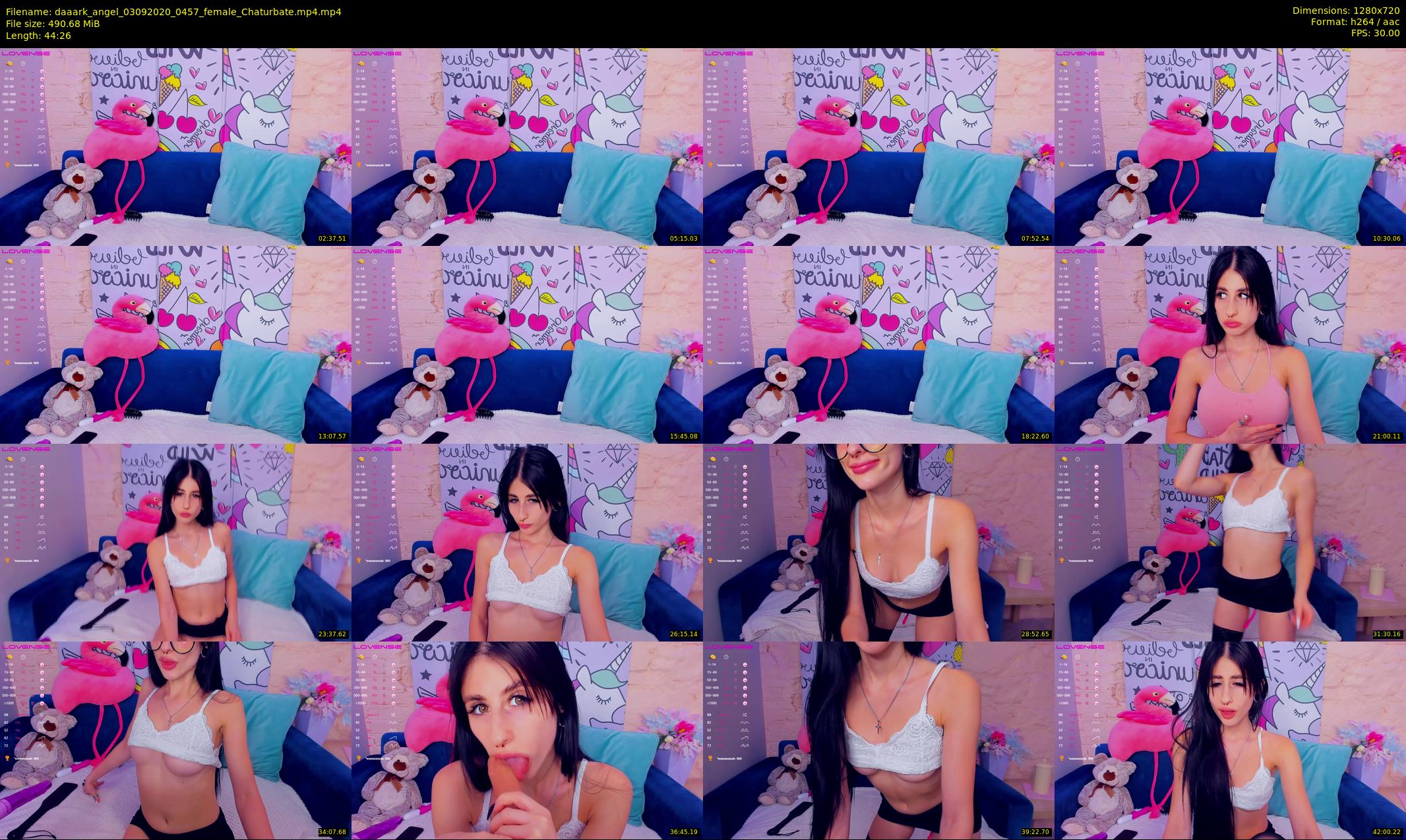 daaark_angel — 45 minute Chaturbate female cam show recording, 720p, Sep 3, 2020