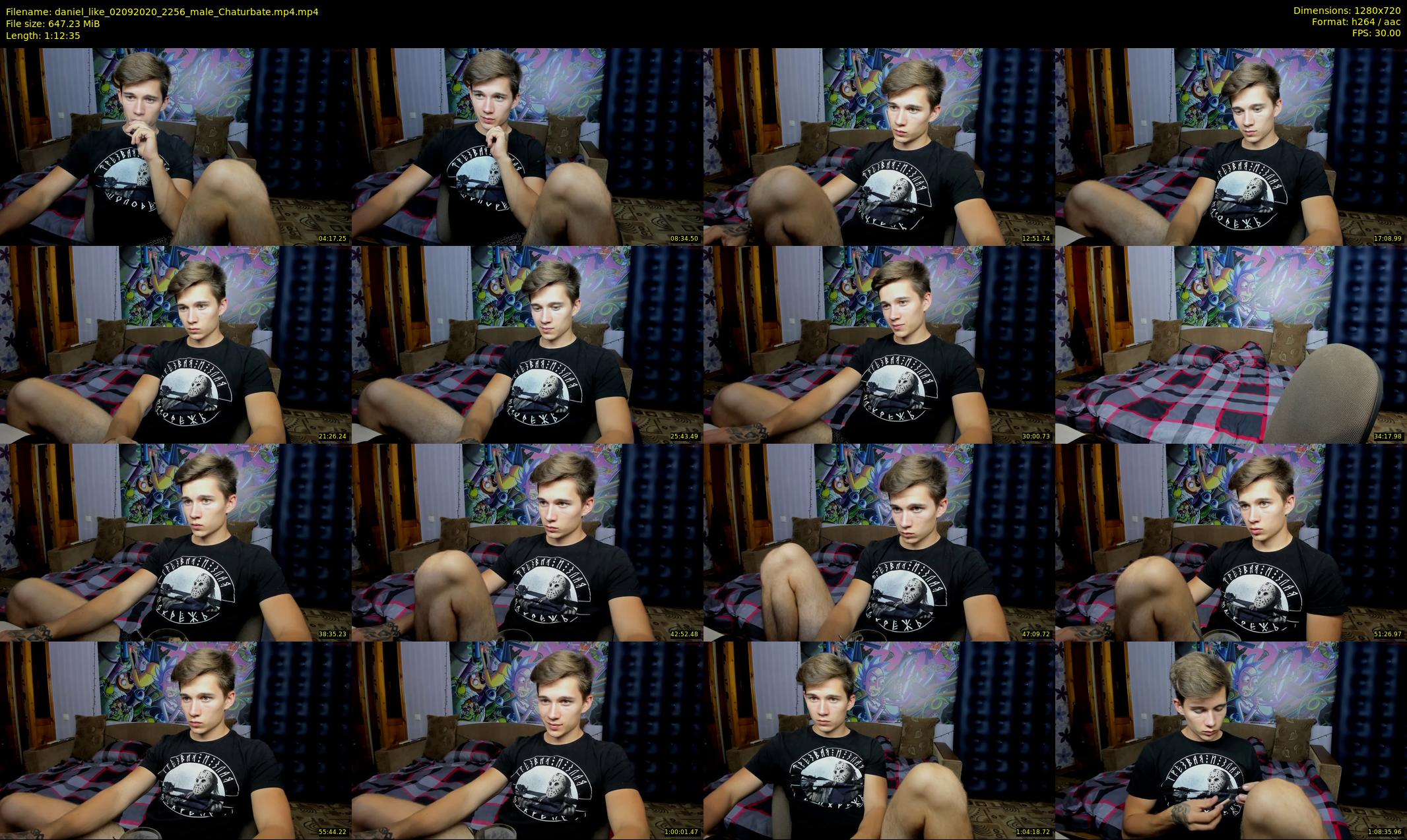 daniel_like — 73 minute Chaturbate male cam show recording, 720p, Sep 2, 2020