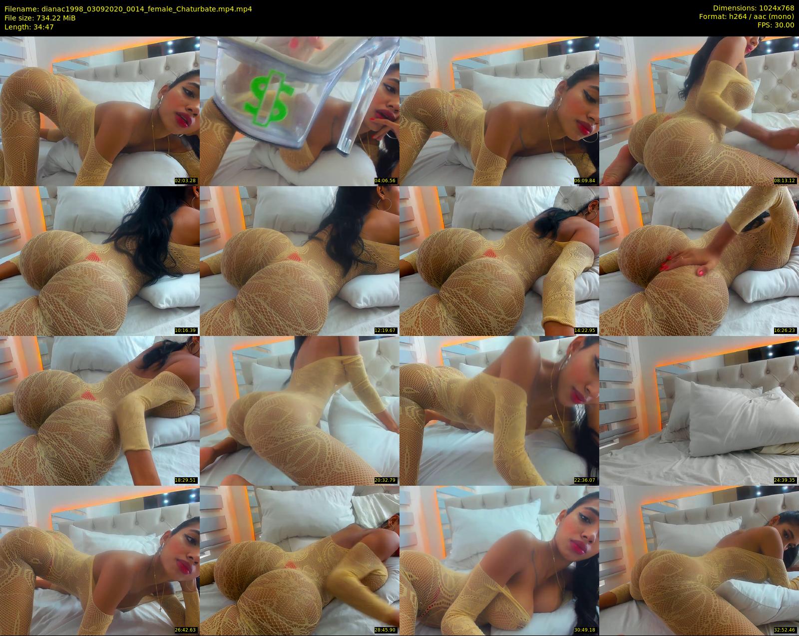 dianac1998 — 35 minute Chaturbate female cam show recording, 720p, Sep 3, 2020