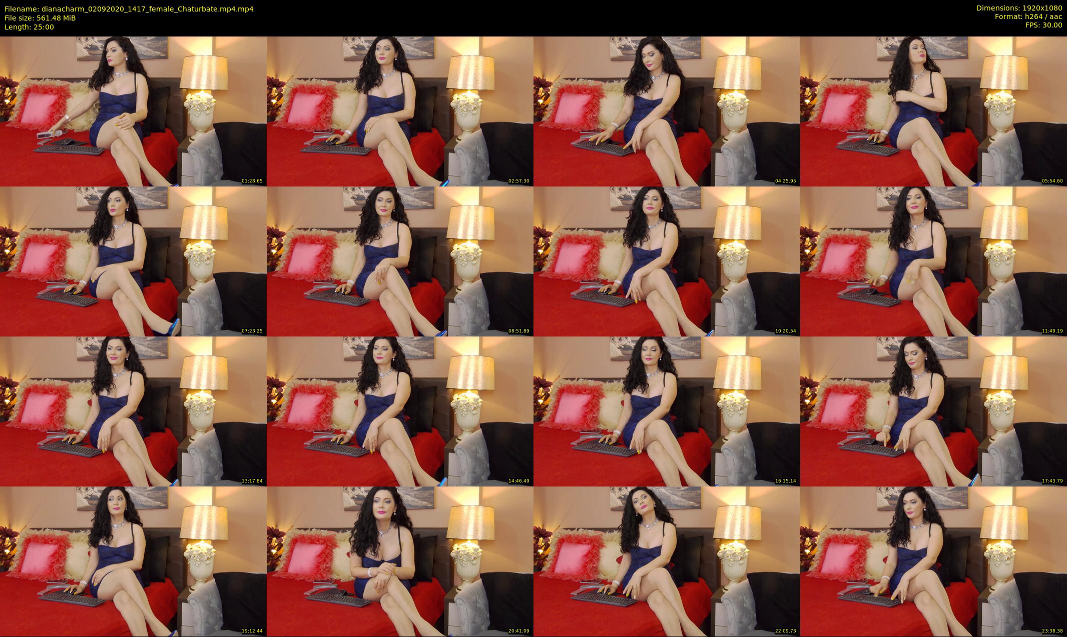 dianacharm — 25 minute Chaturbate female cam show recording, 1080p, Sep 2, 2020