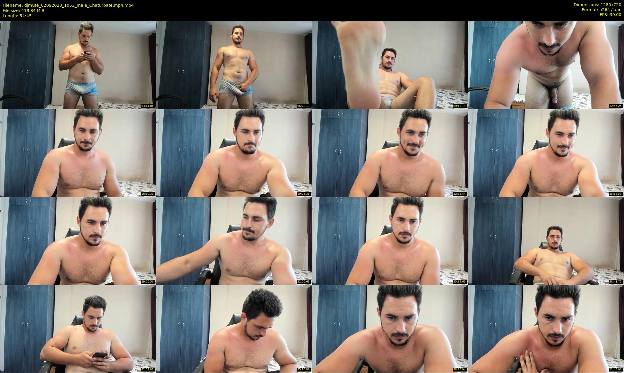 djmute — 55 minute Chaturbate male cam show recording, 720p, Sep 2, 2020