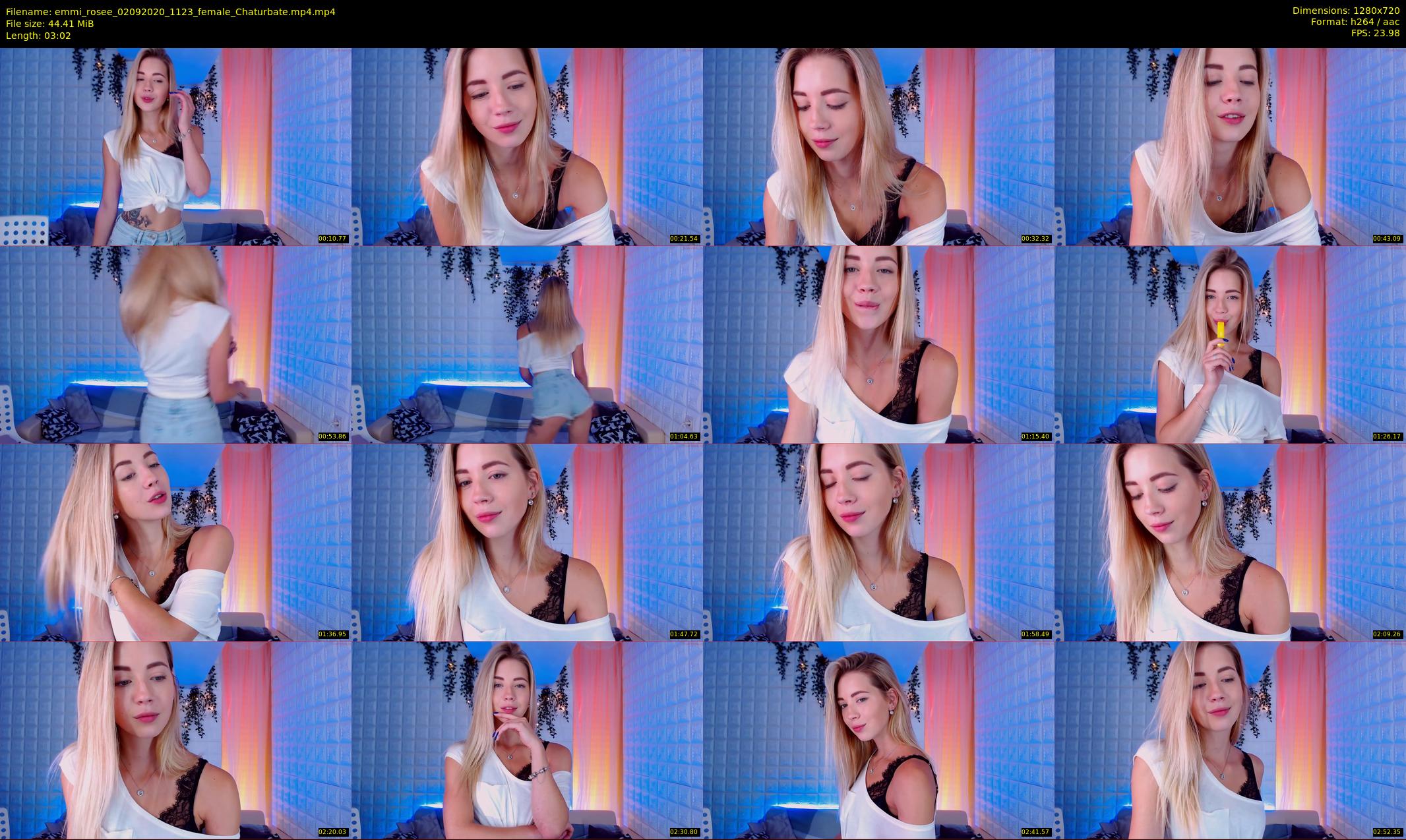 emmi_rosee — 4 minute Chaturbate female cam show recording, 720p, Sep 2, 2020
