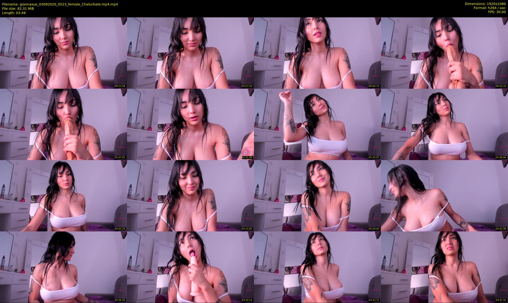 giannasue — 4 minute Chaturbate female cam show recording, 1080p, Sep 3, 2020
