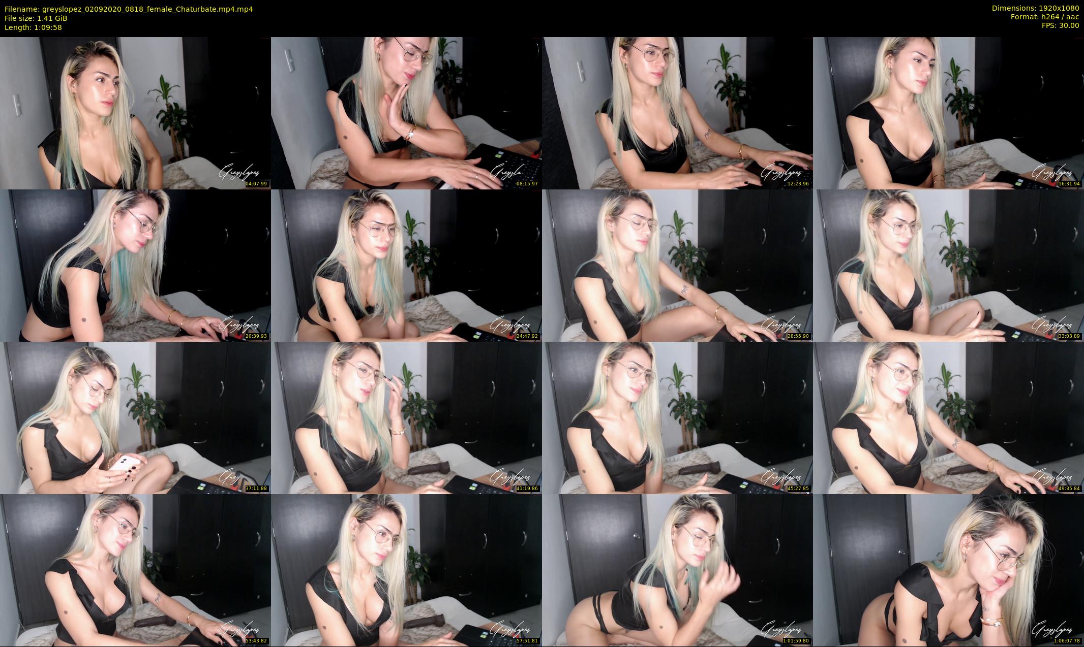 greyslopez — 70 minute Chaturbate female cam show recording, 1080p, Sep 2, 2020