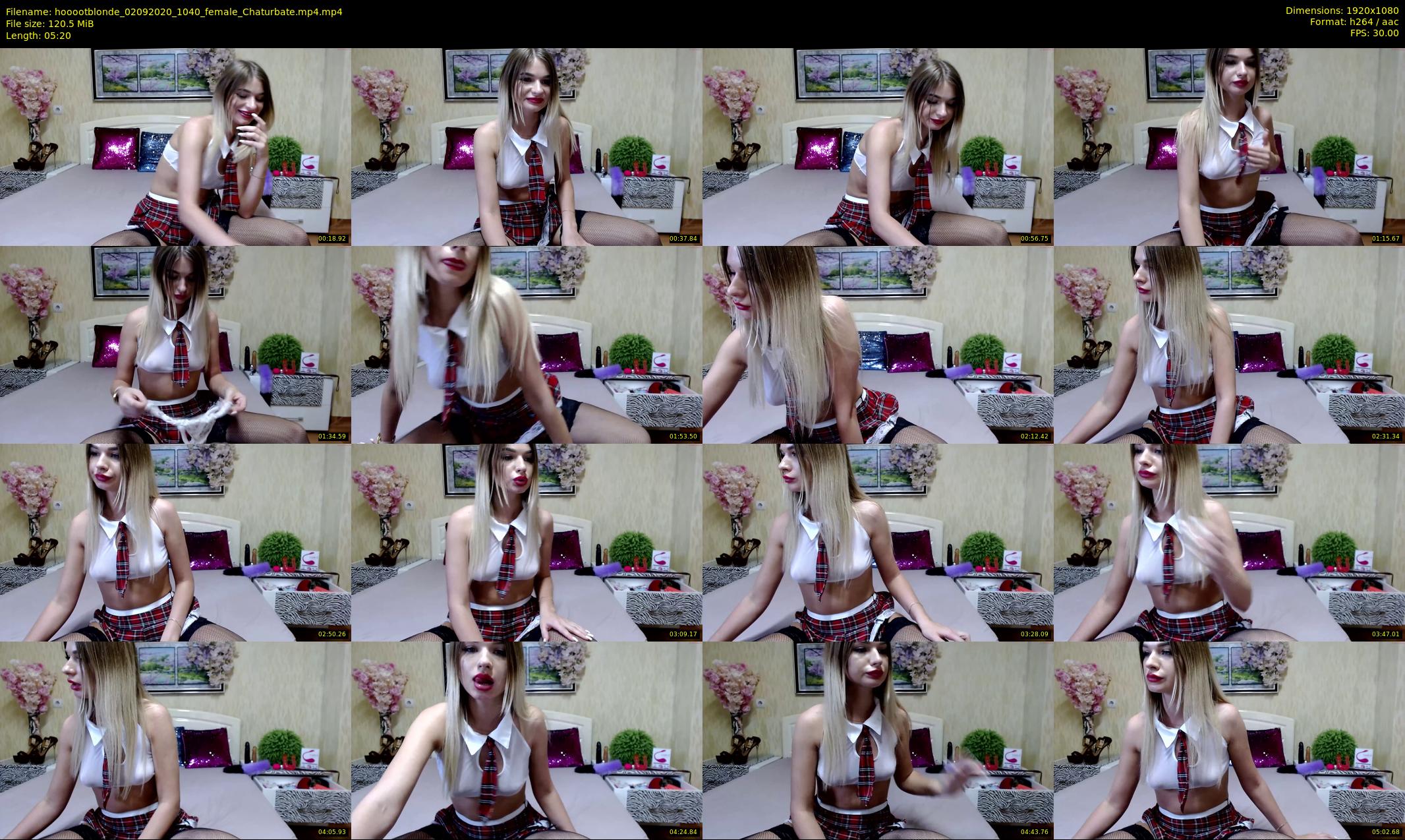 hooootblonde — 6 minute Chaturbate female cam show recording, 1080p, Sep 2, 2020