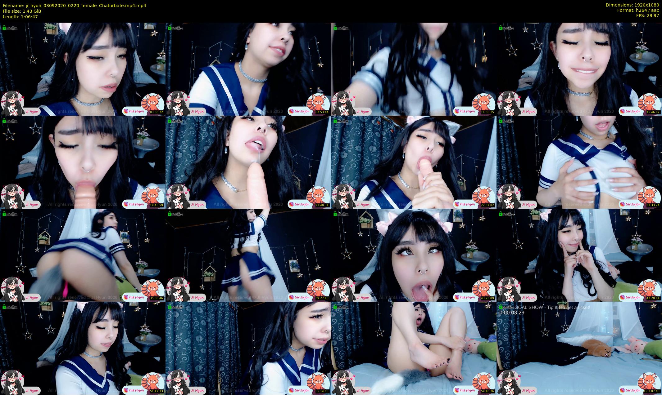 ji_hyun — 67 minute Chaturbate female cam show recording, 1080p, Sep 3, 2020