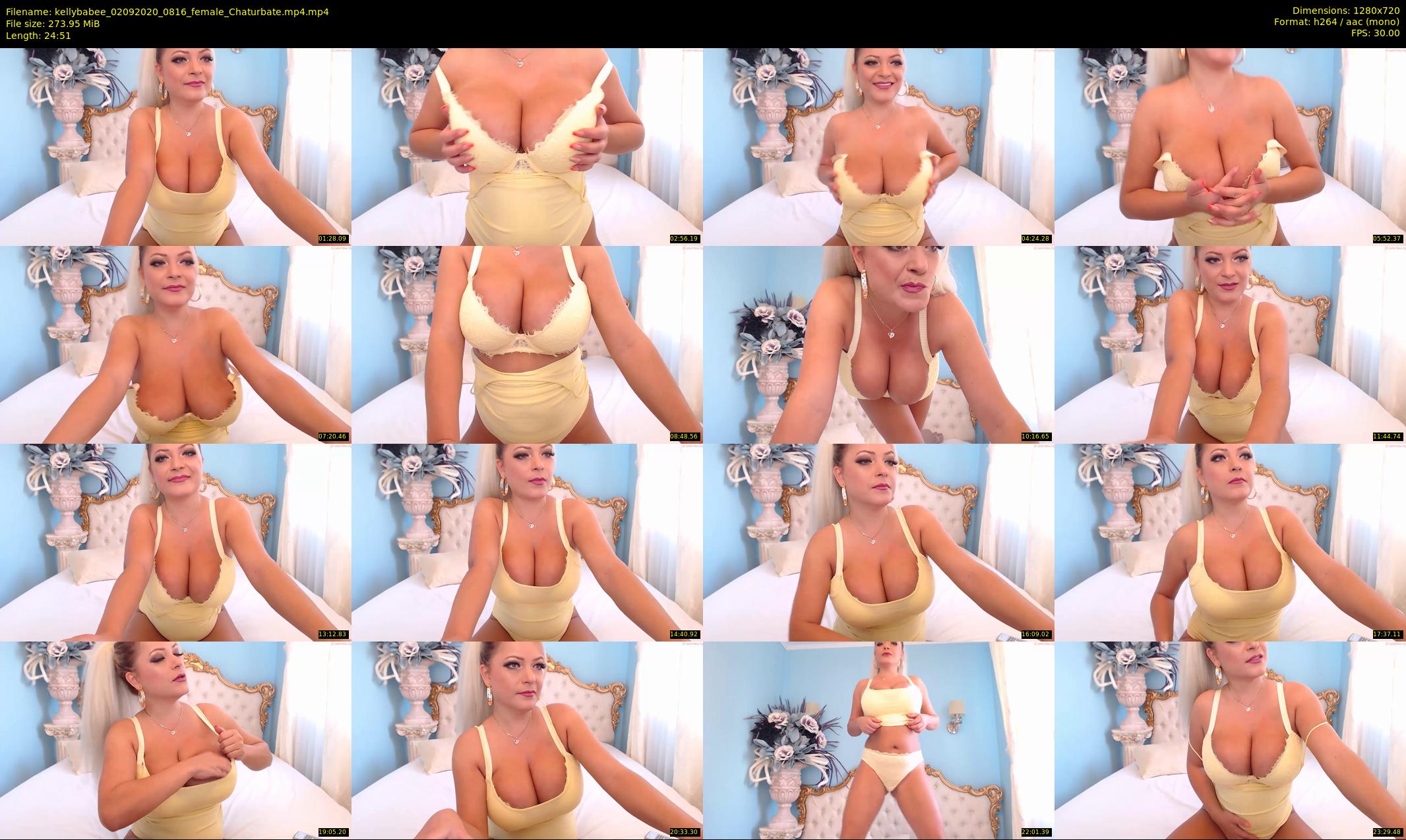 kellybabee — 25 minute Chaturbate female cam show recording, 720p, Sep 2, 2020