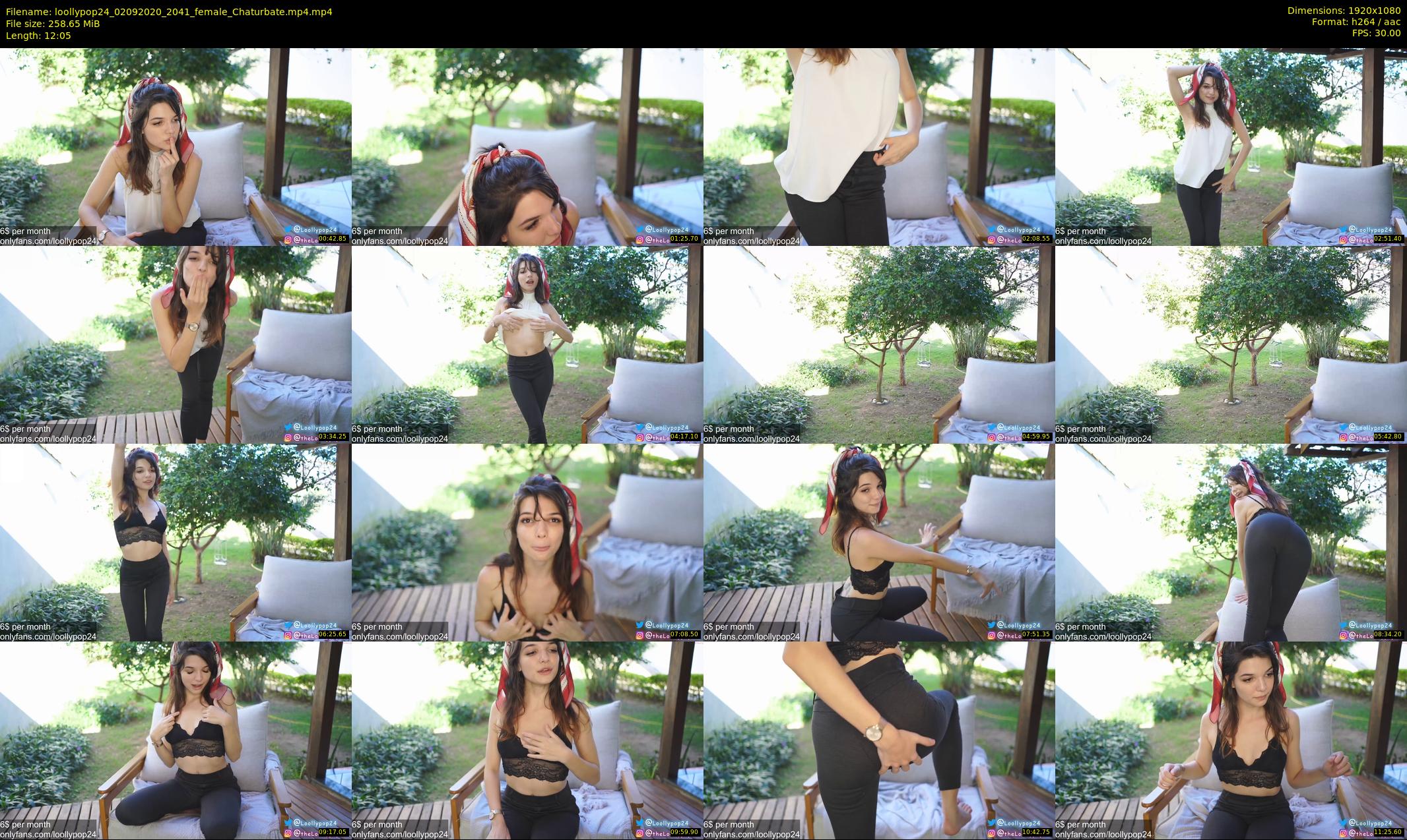 loollypop24 — 13 minute Chaturbate female cam show recording, 1080p, Sep 2, 2020