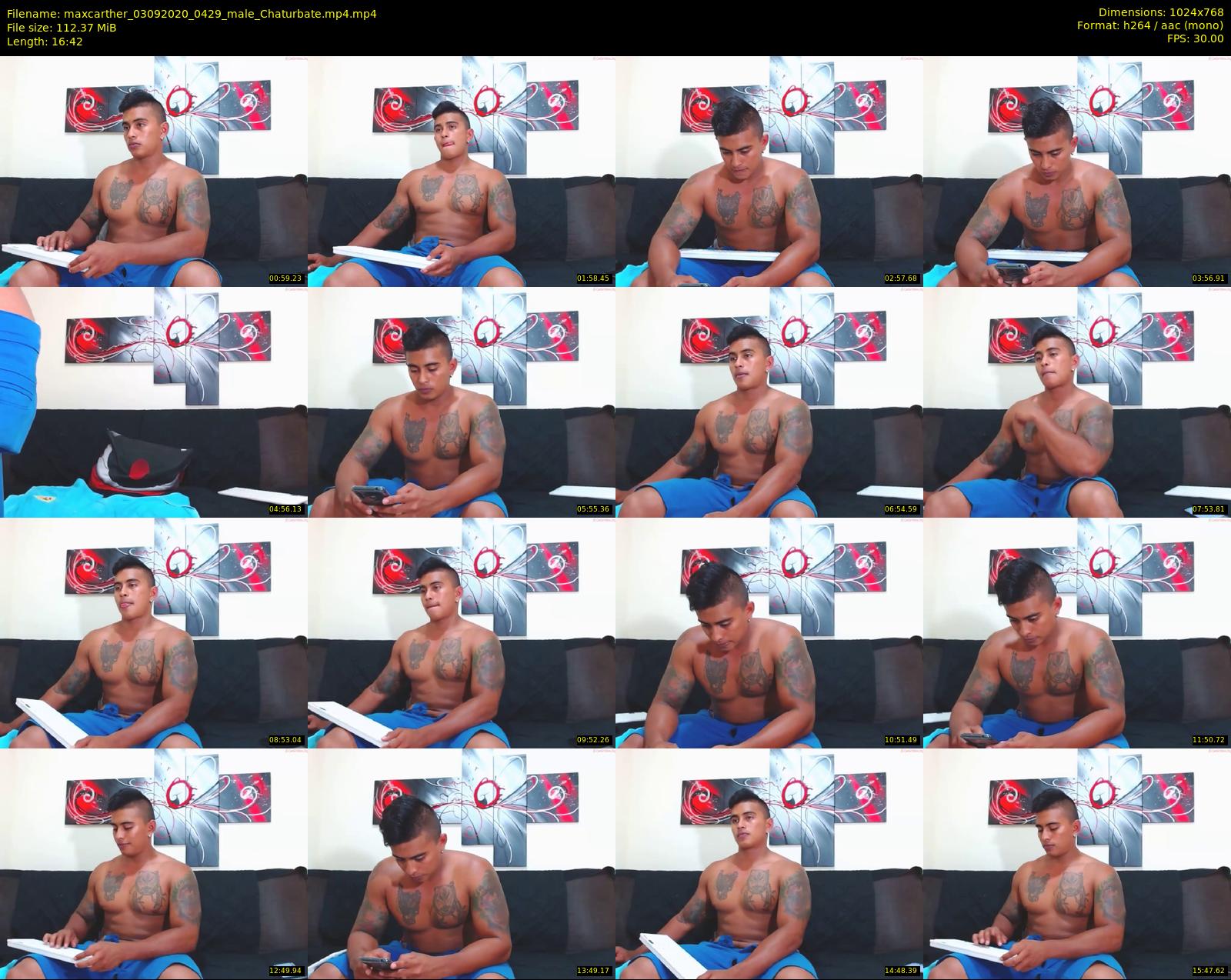 maxcarther — 17 minute Chaturbate male cam show recording, 720p, Sep 3, 2020