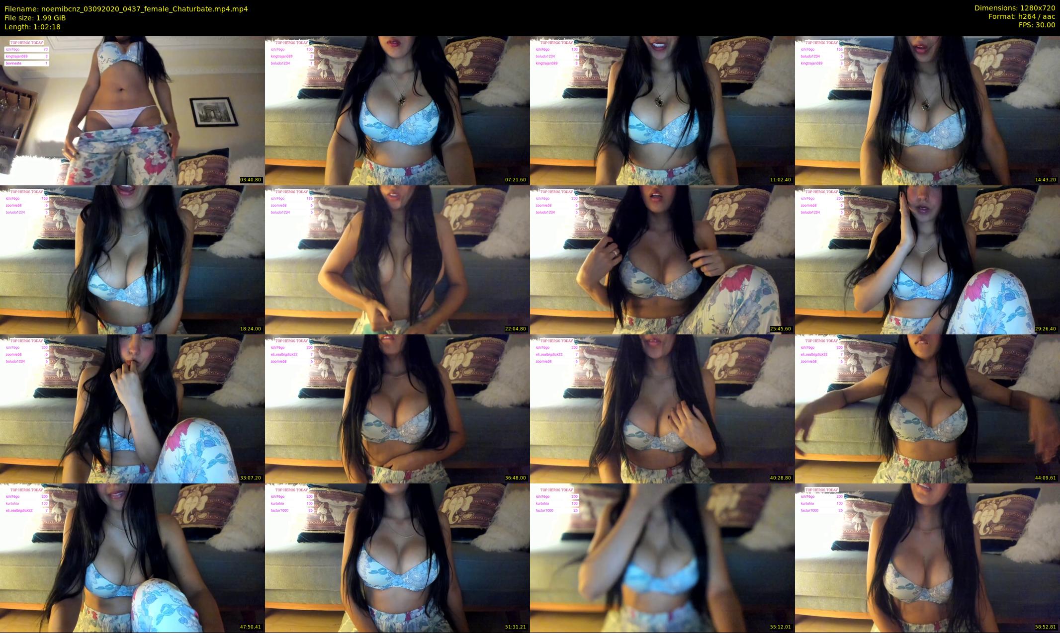noemibcnz — 63 minute Chaturbate couple cam show recording, 720p, Sep 3, 2020