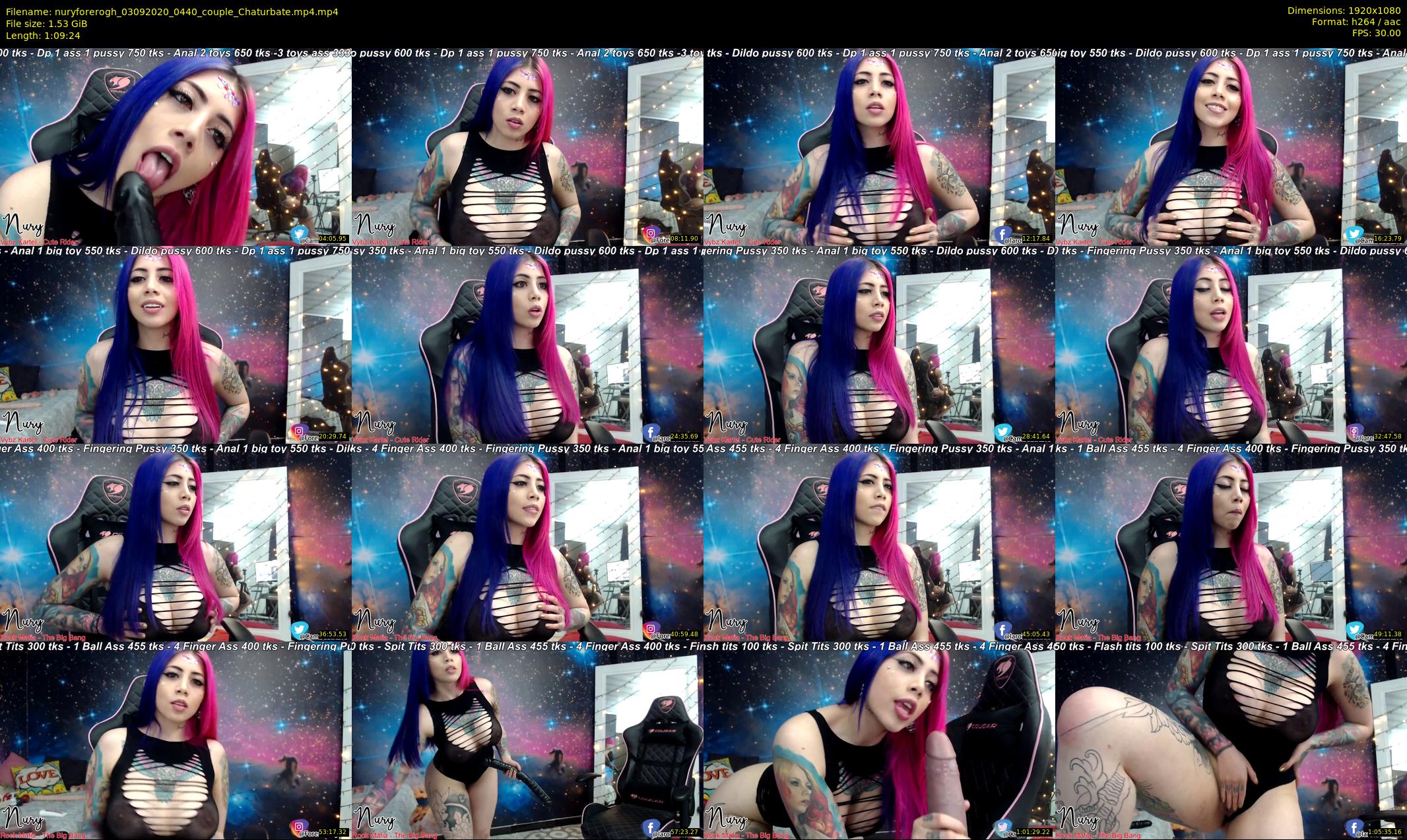 nuryforerogh — 70 minute Chaturbate female cam show recording, 1080p, Sep 3, 2020