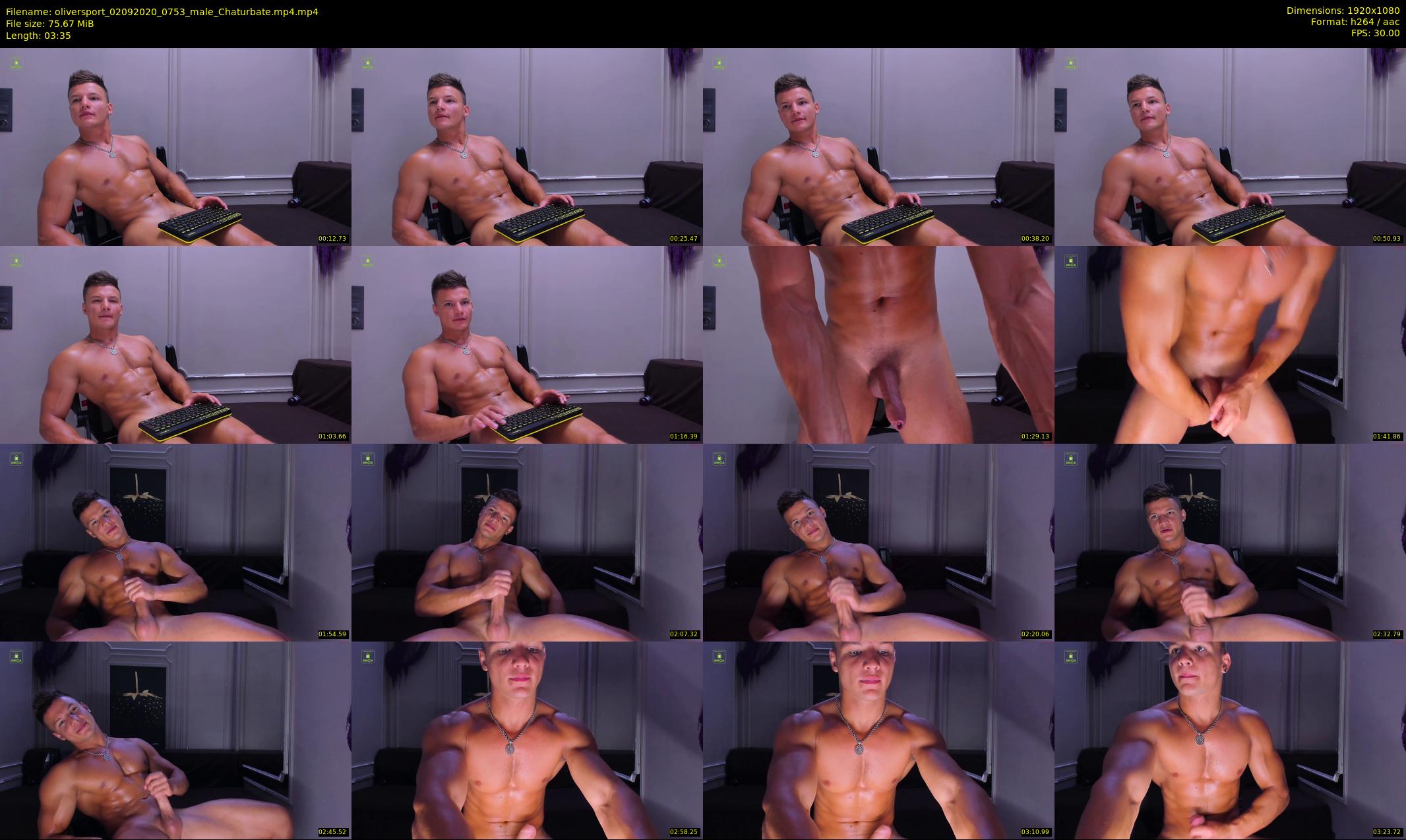 oliversport — 4 minute Chaturbate male cam show recording, 1080p, Sep 2, 2020