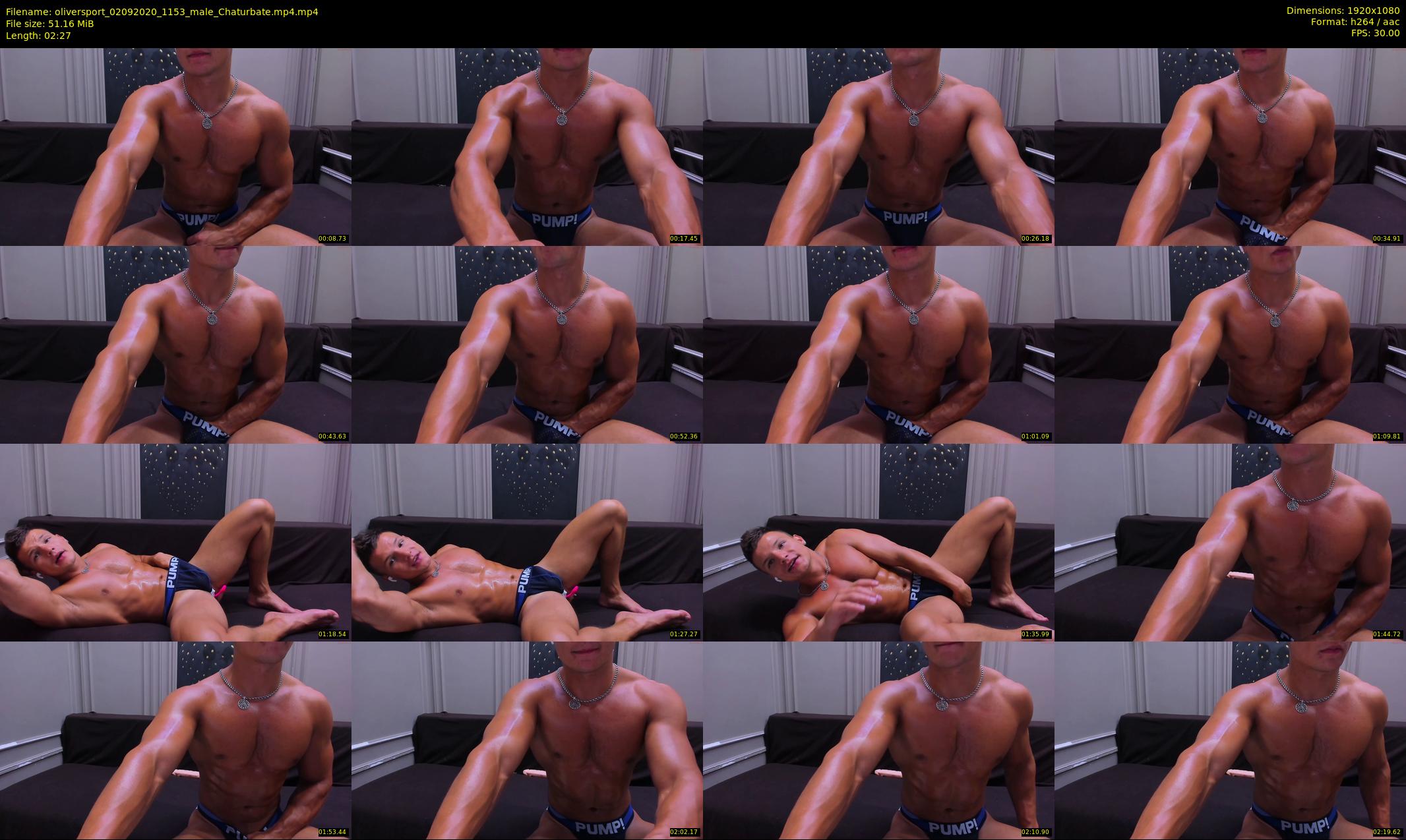 oliversport — 3 minute Chaturbate male cam show recording, 1080p, Sep 2, 2020