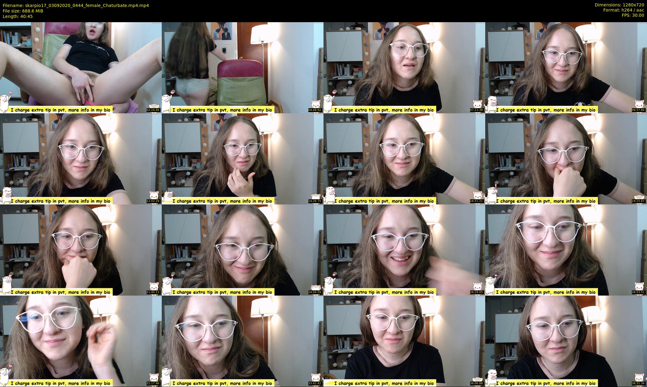skarpio17 — 41 minute Chaturbate female cam show recording, 720p, Sep 3, 2020