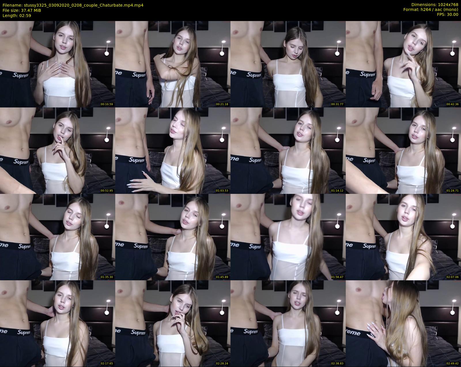 stussy3325 — 3 minute Chaturbate couple cam show recording, 720p, Sep 3, 2020