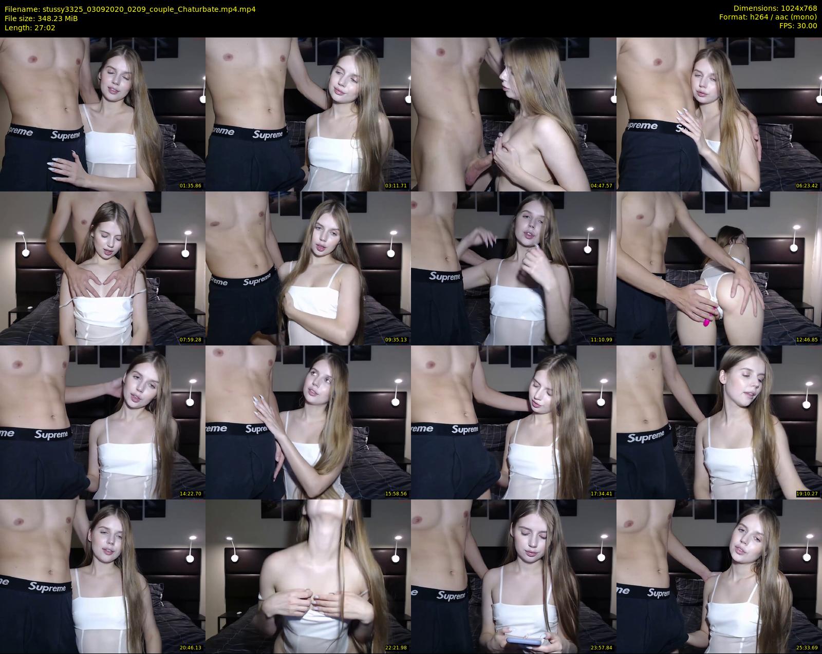 stussy3325 — 28 minute Chaturbate couple cam show recording, 720p, Sep 3, 2020