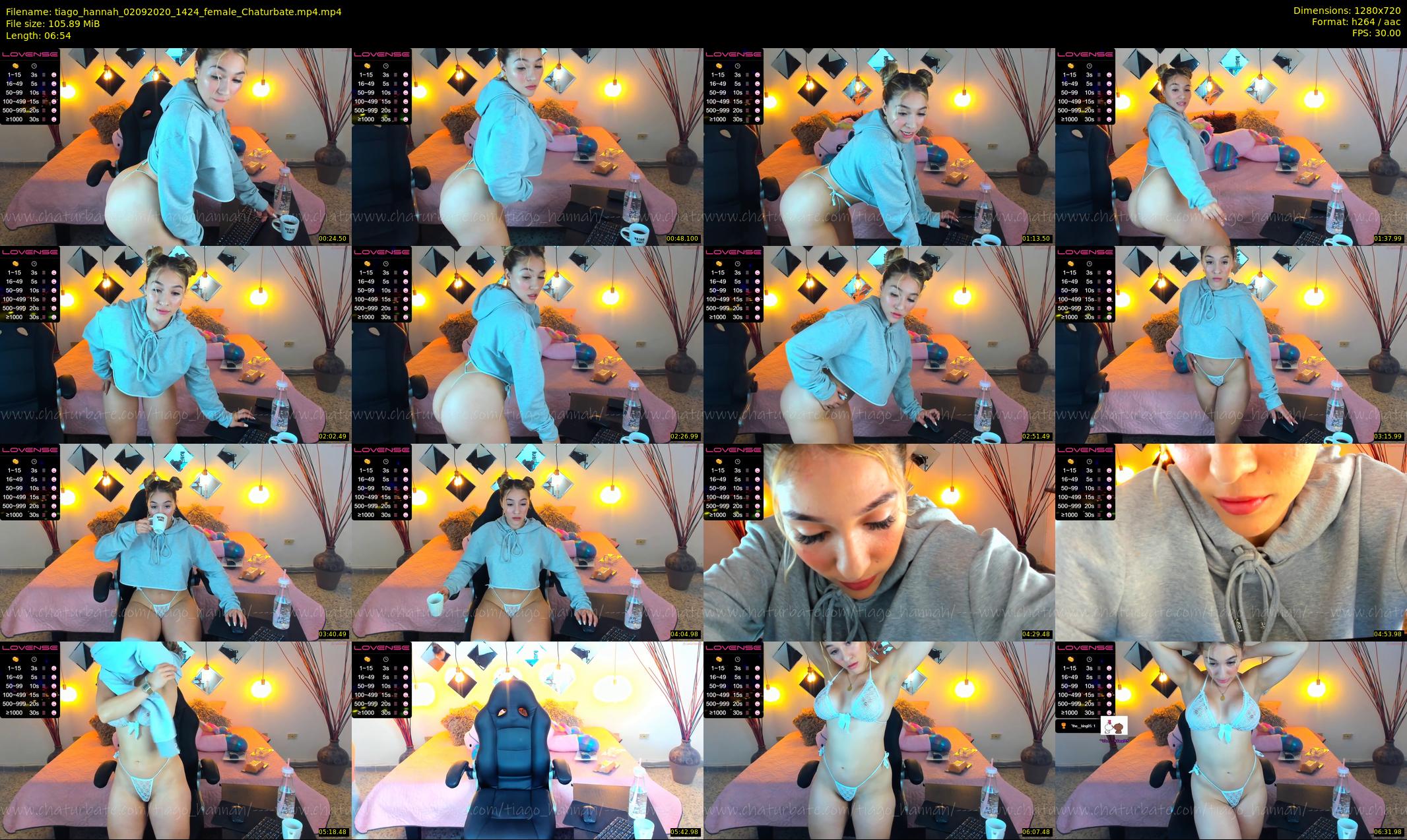 tiago_hannah — 7 minute Chaturbate couple cam show recording, 720p, Sep 2, 2020