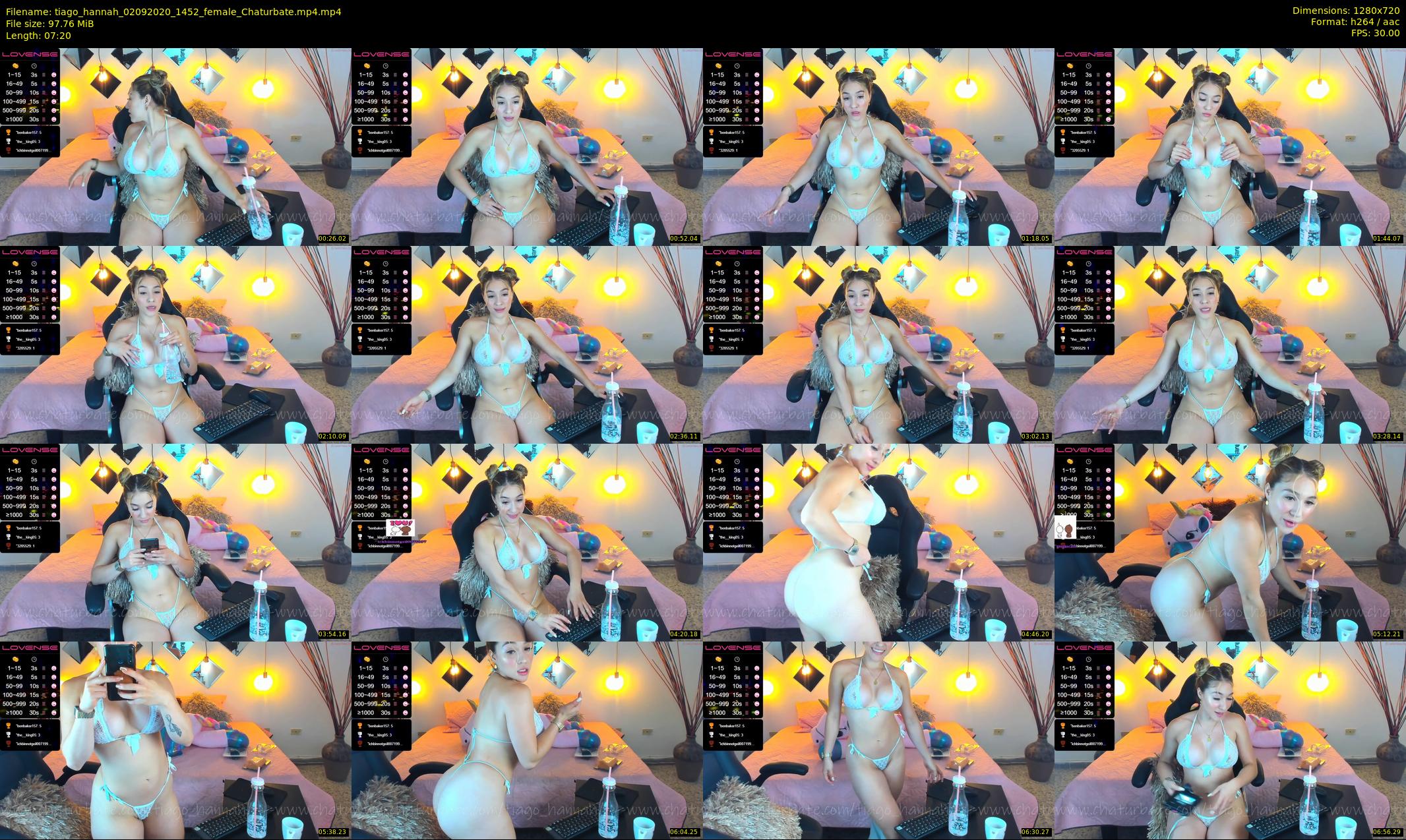tiago_hannah — 8 minute Chaturbate couple cam show recording, 720p, Sep 2, 2020