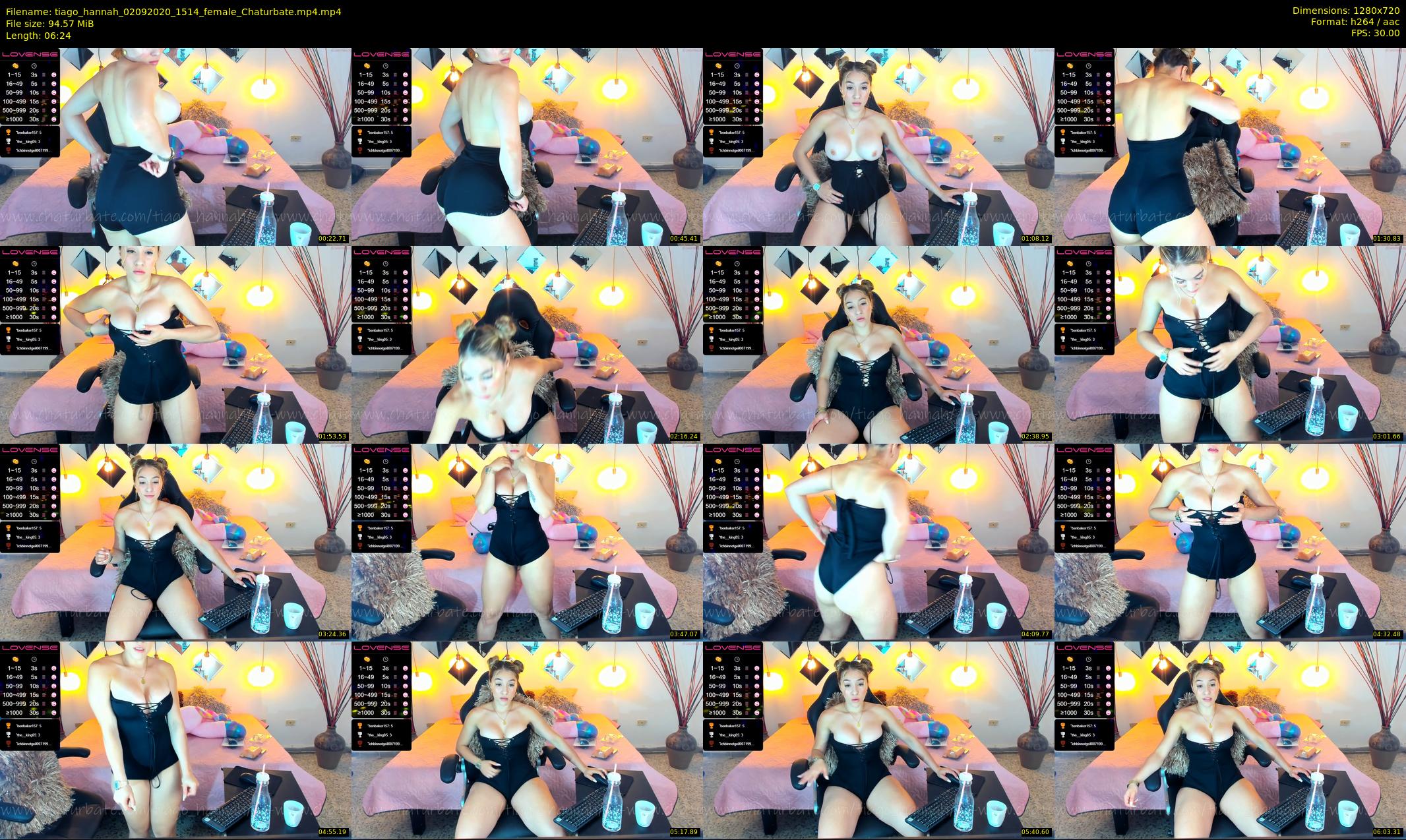 tiago_hannah — 7 minute Chaturbate couple cam show recording, 720p, Sep 2, 2020