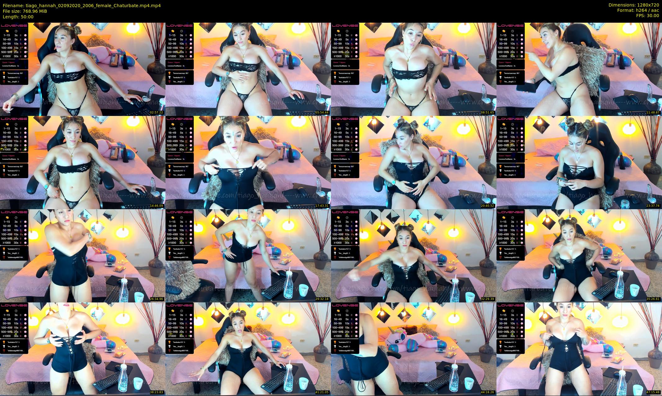 tiago_hannah — 50 minute Chaturbate couple cam show recording, 720p, Sep 2, 2020