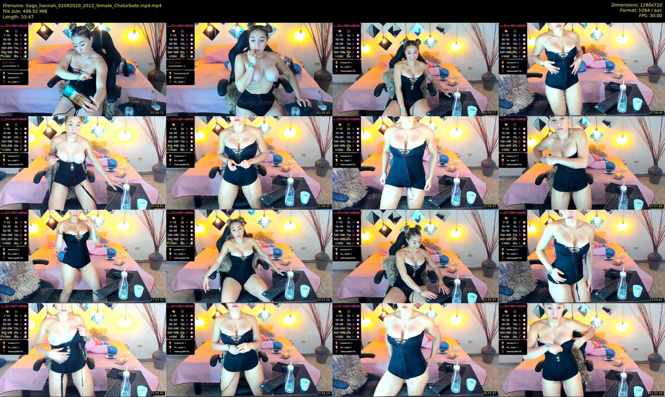 tiago_hannah — 34 minute Chaturbate couple cam show recording, 720p, Sep 2, 2020