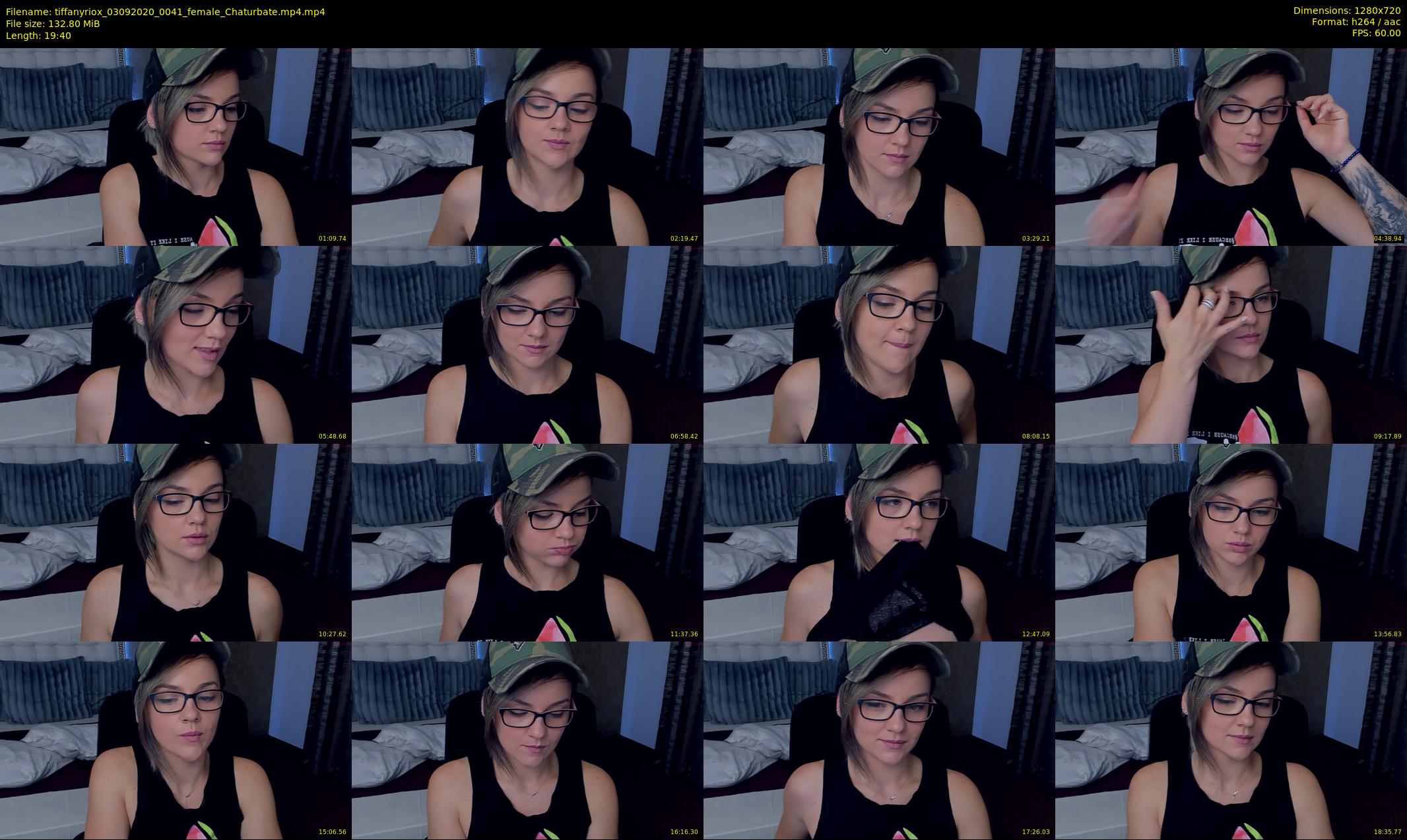 tiffanyriox — 20 minute Chaturbate female cam show recording, 720p, Sep 3, 2020