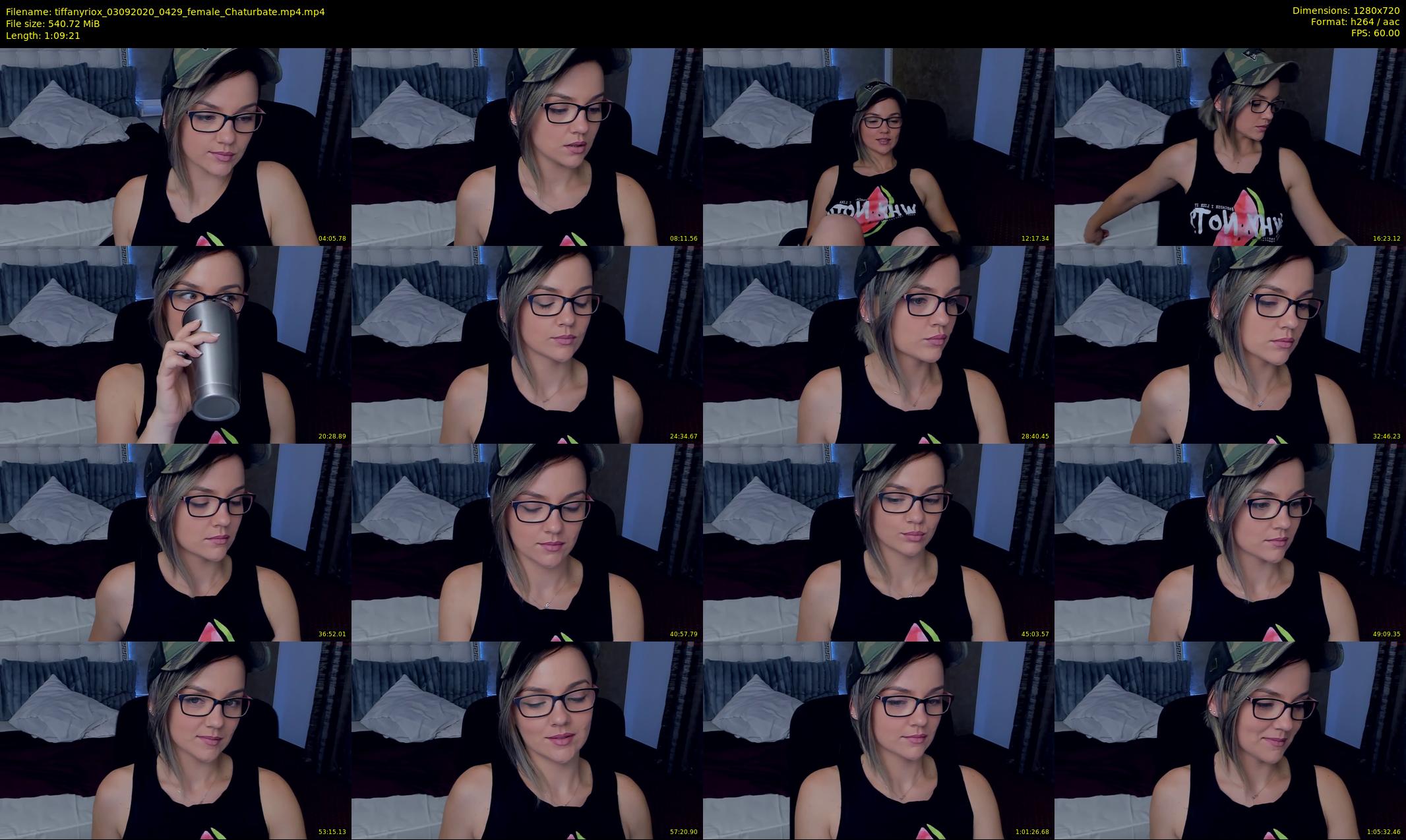 tiffanyriox — 70 minute Chaturbate female cam show recording, 720p, Sep 3, 2020