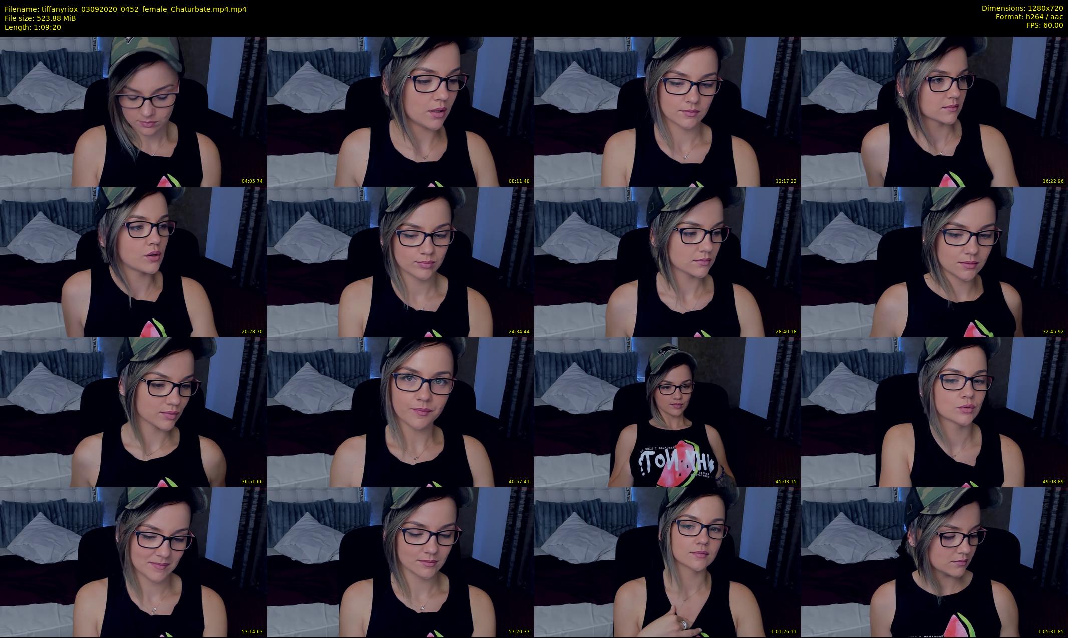 tiffanyriox — 70 minute Chaturbate female cam show recording, 720p, Sep 3, 2020