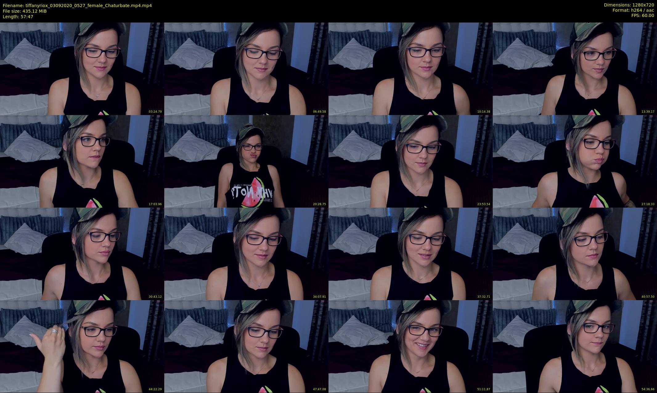 tiffanyriox — 58 minute Chaturbate female cam show recording, 720p, Sep 3, 2020