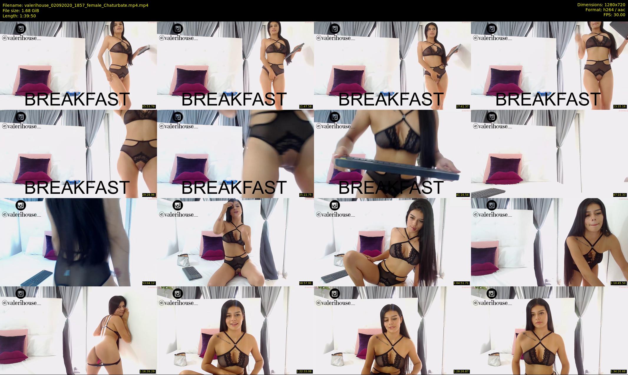 valerihouse — 100 minute Chaturbate female cam show recording, 720p, Sep 2, 2020