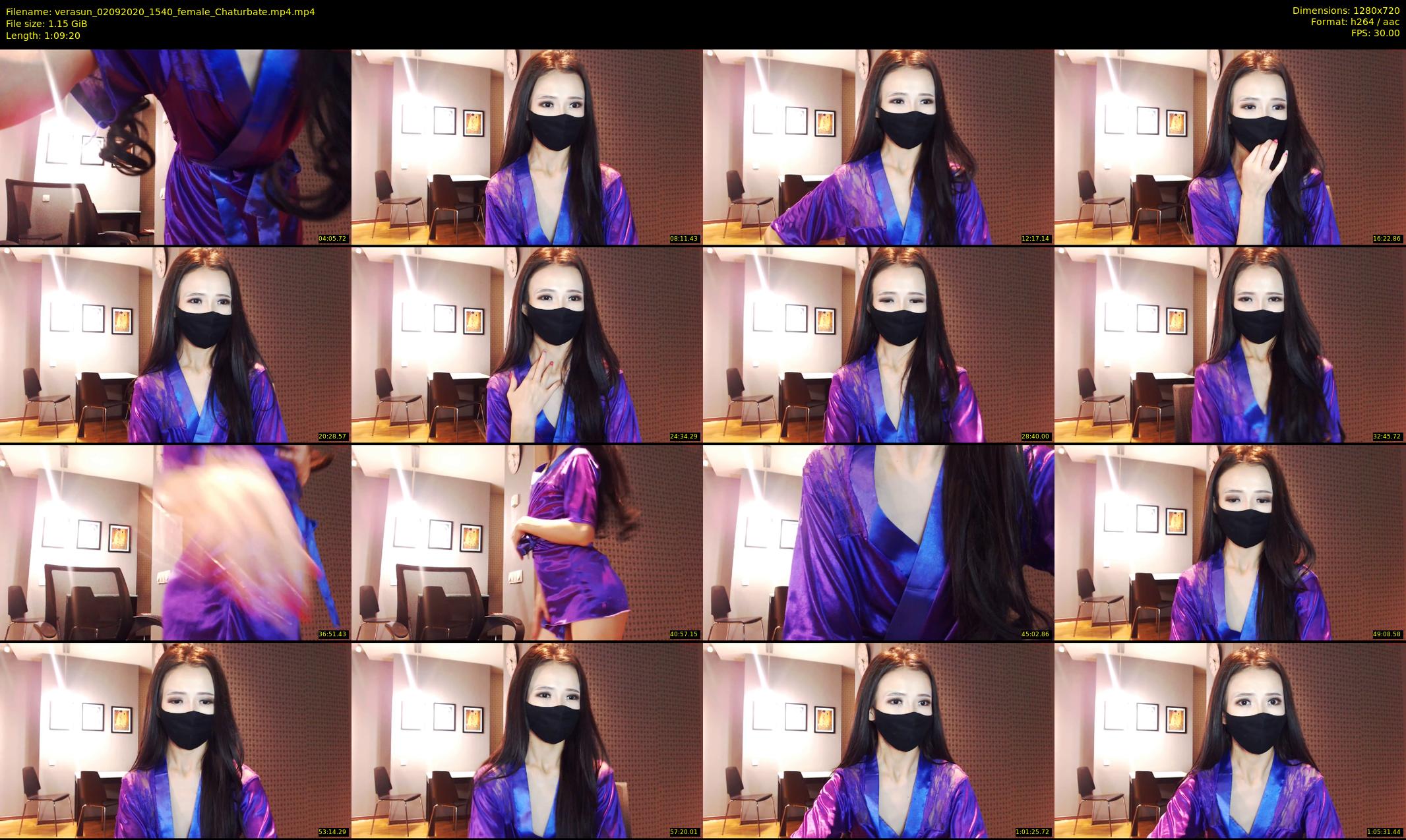 verasun — 70 minute Chaturbate female cam show recording, 720p, Sep 2, 2020