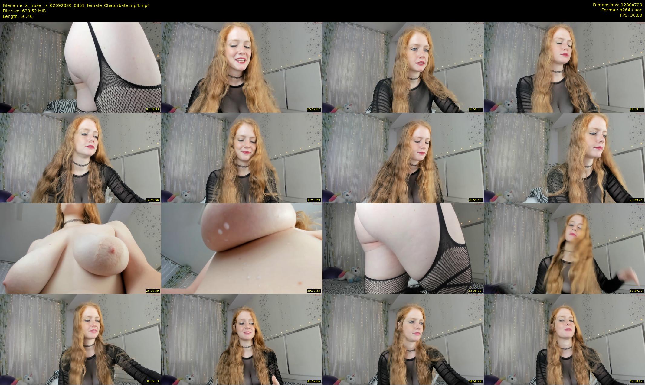 x__rose__x — 51 minute Chaturbate female cam show recording, 720p, Sep 2, 2020